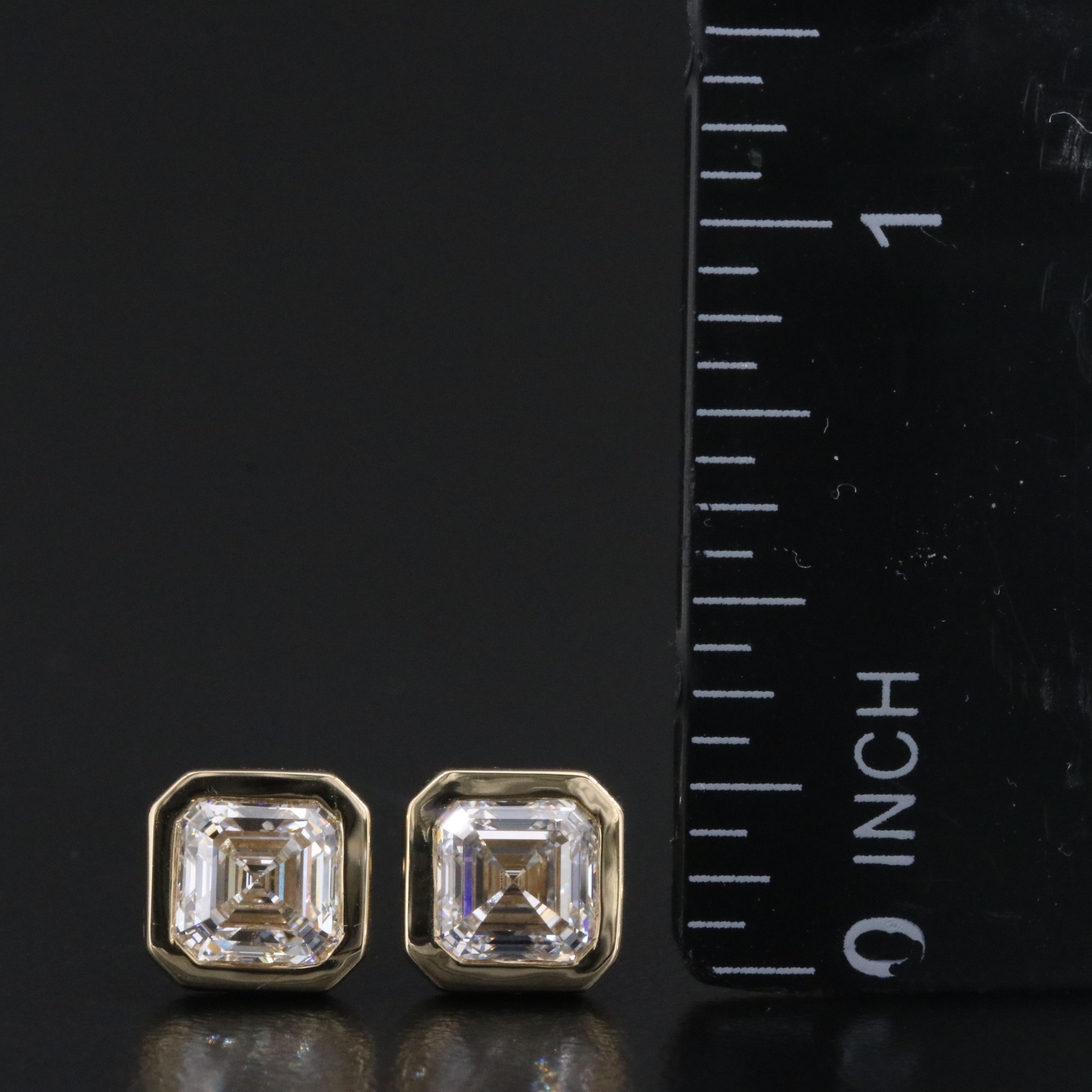 14K 2.14 CTW Lab Grown Diamond Stud Earrings with IGI Reports