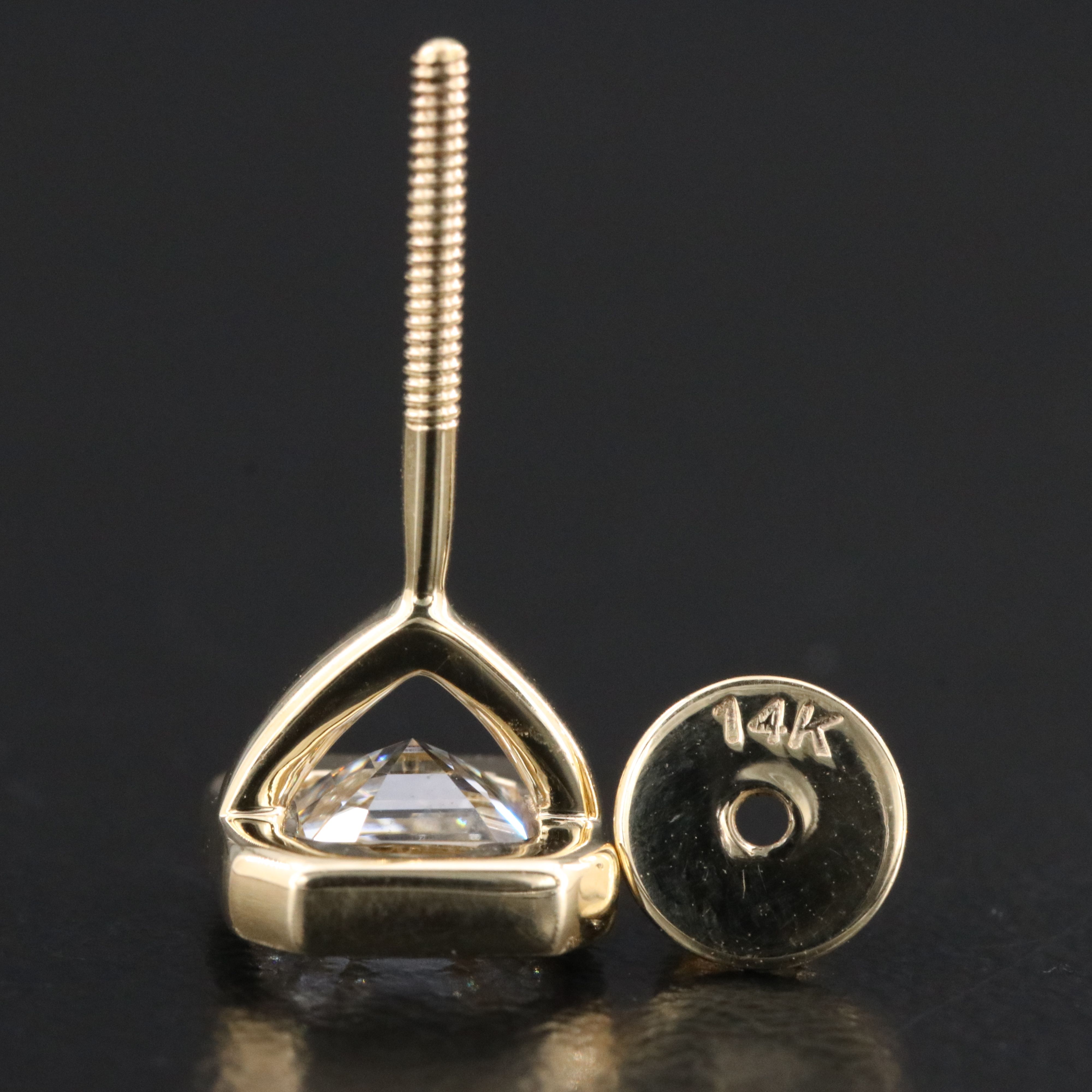 14K 2.14 CTW Lab Grown Diamond Stud Earrings with IGI Reports