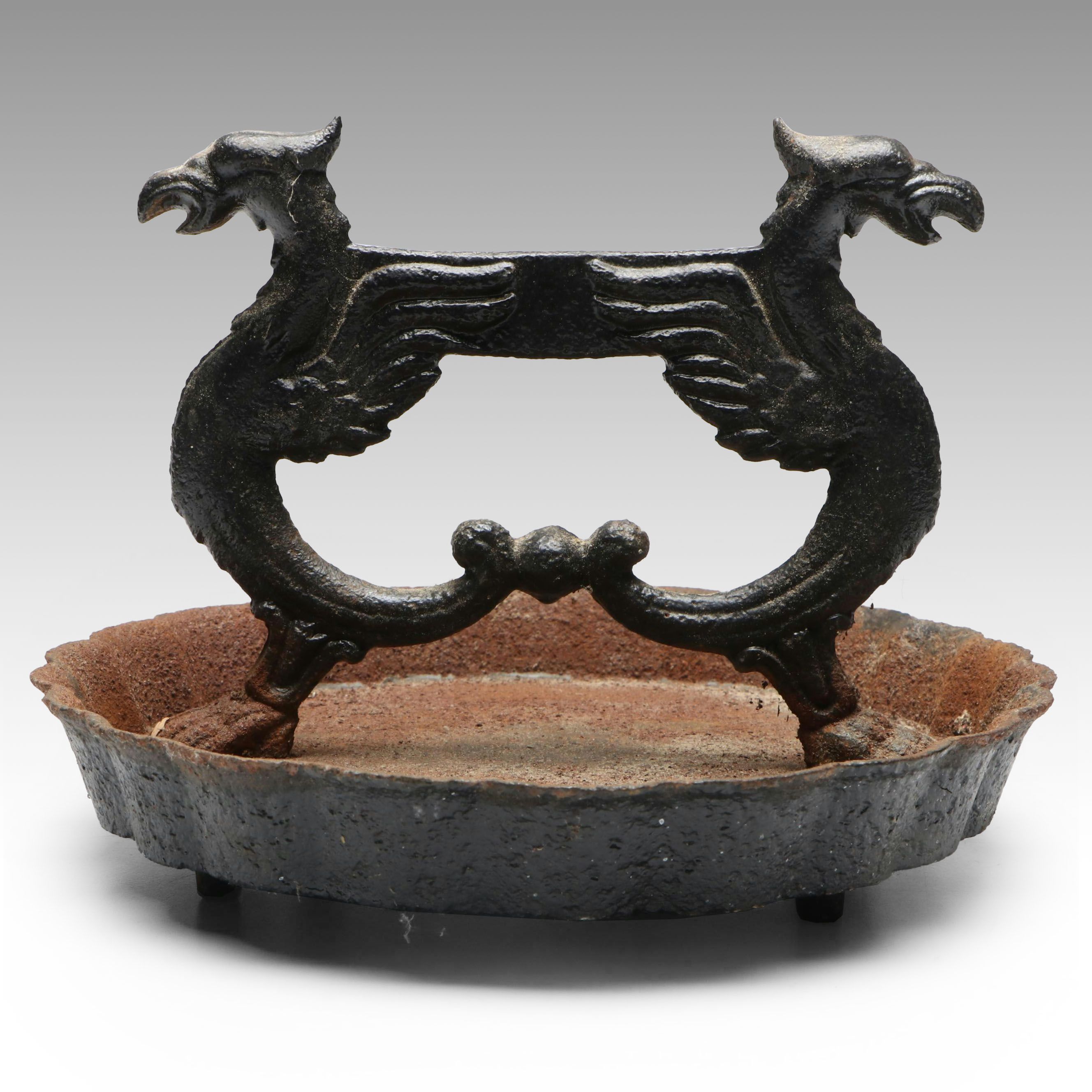 Victorian Cast Iron Griffin Boot Scraper