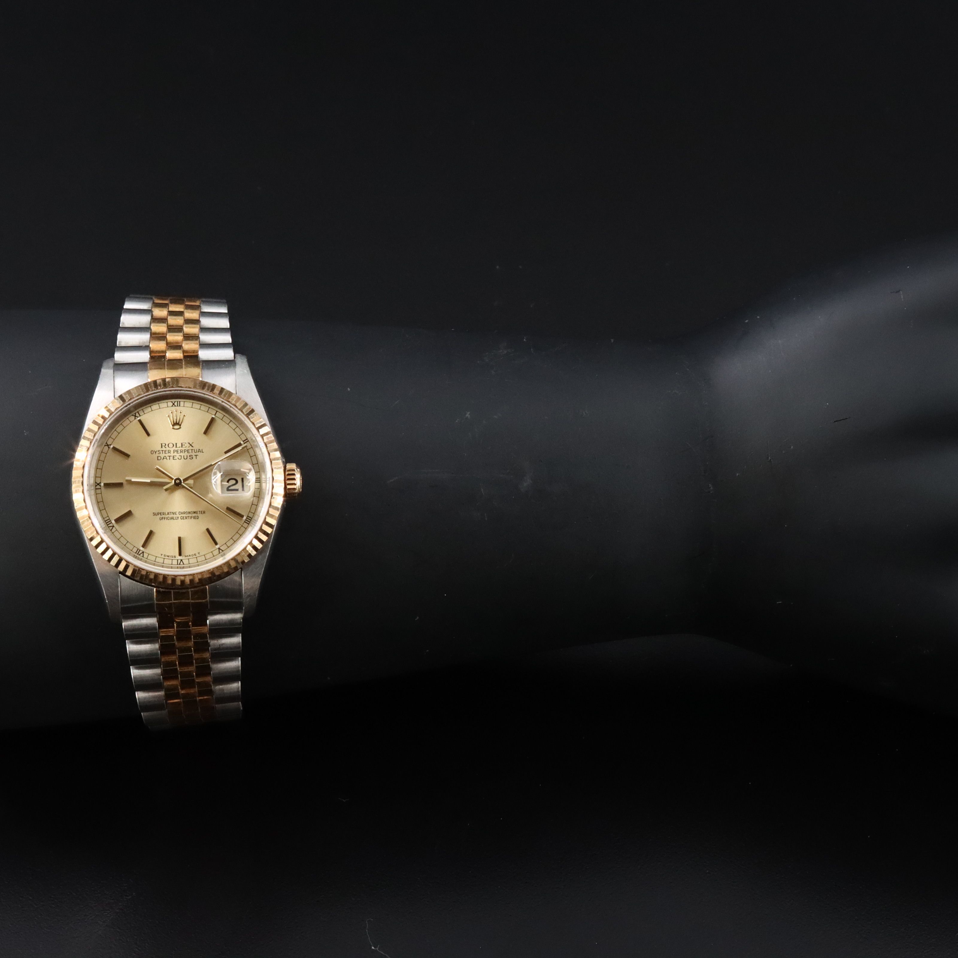 1996 Rolex Datejust Two Tone 16233 Watch