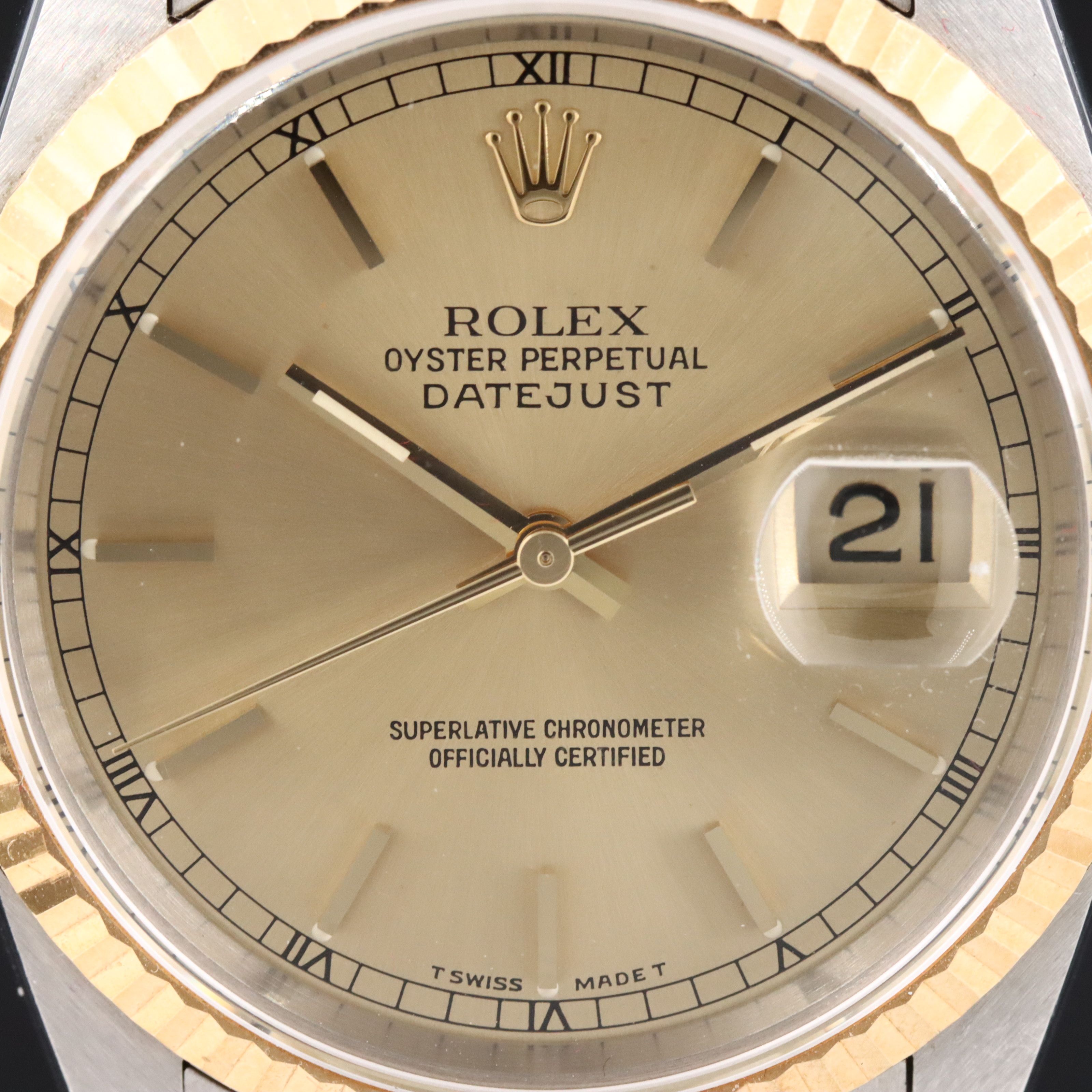 1996 Rolex Datejust Two Tone 16233 Watch