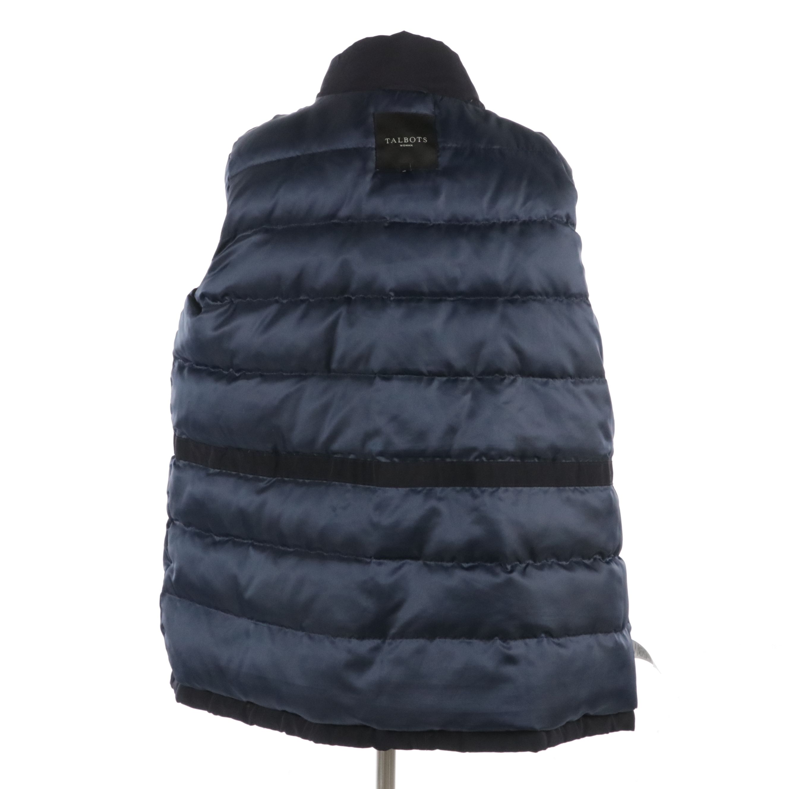 Talbots Blue Nylon Winter Coat and L.L. Bean Mid-Length Hooded Raincoat