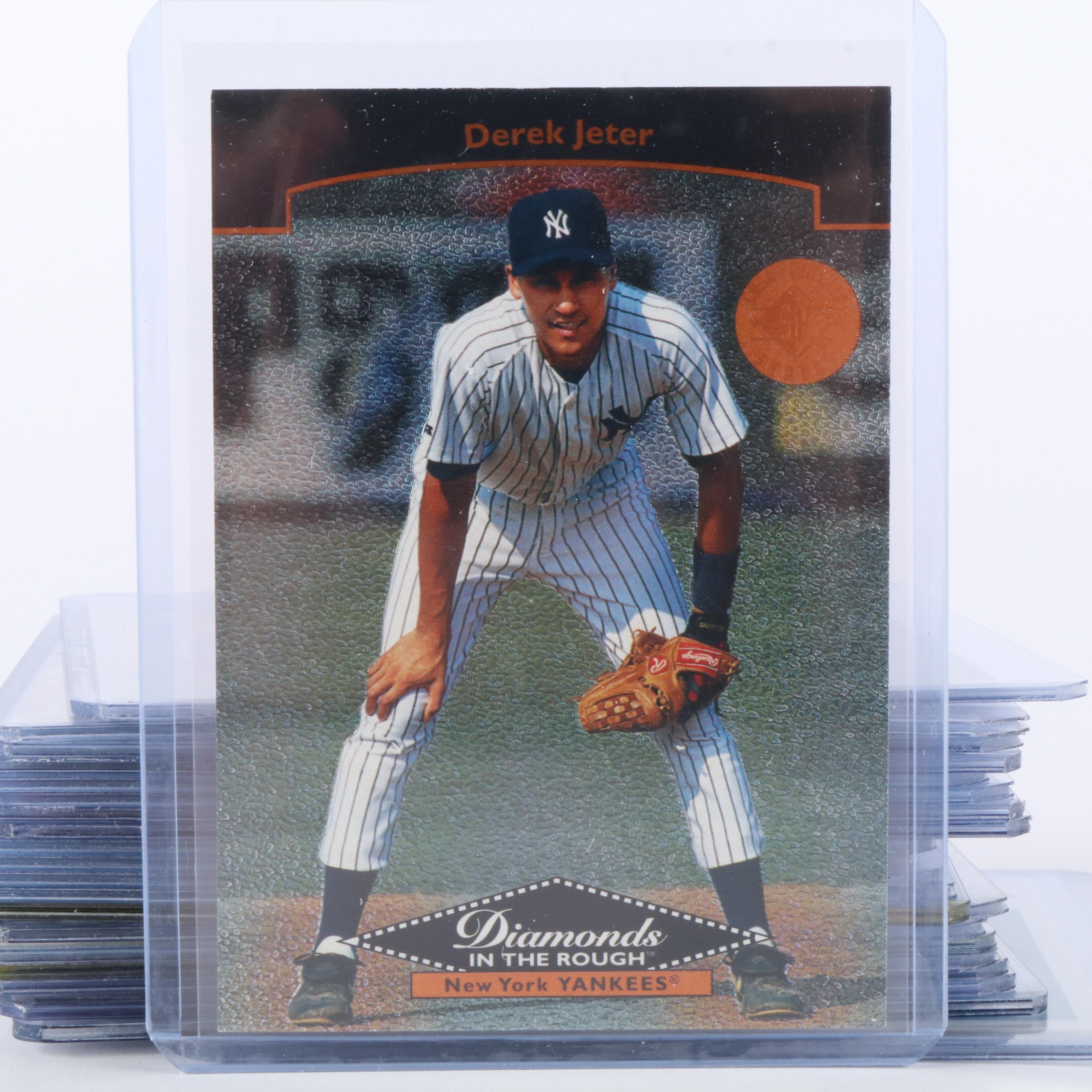 Derek Jeter and Chipper Jones Rookie and Prospect Baseball Cards, 1990s