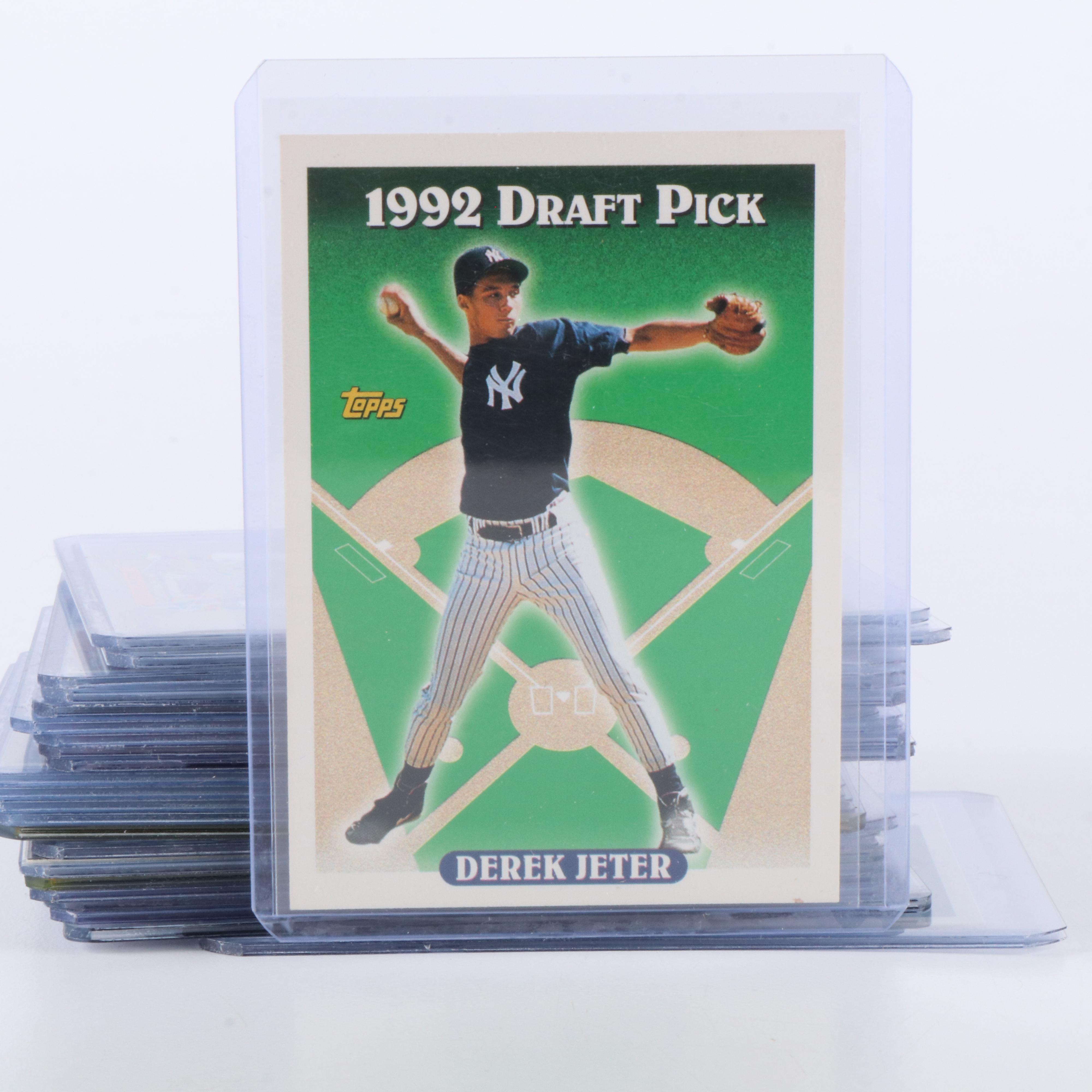 Derek Jeter and Chipper Jones Rookie and Prospect Baseball Cards, 1990s