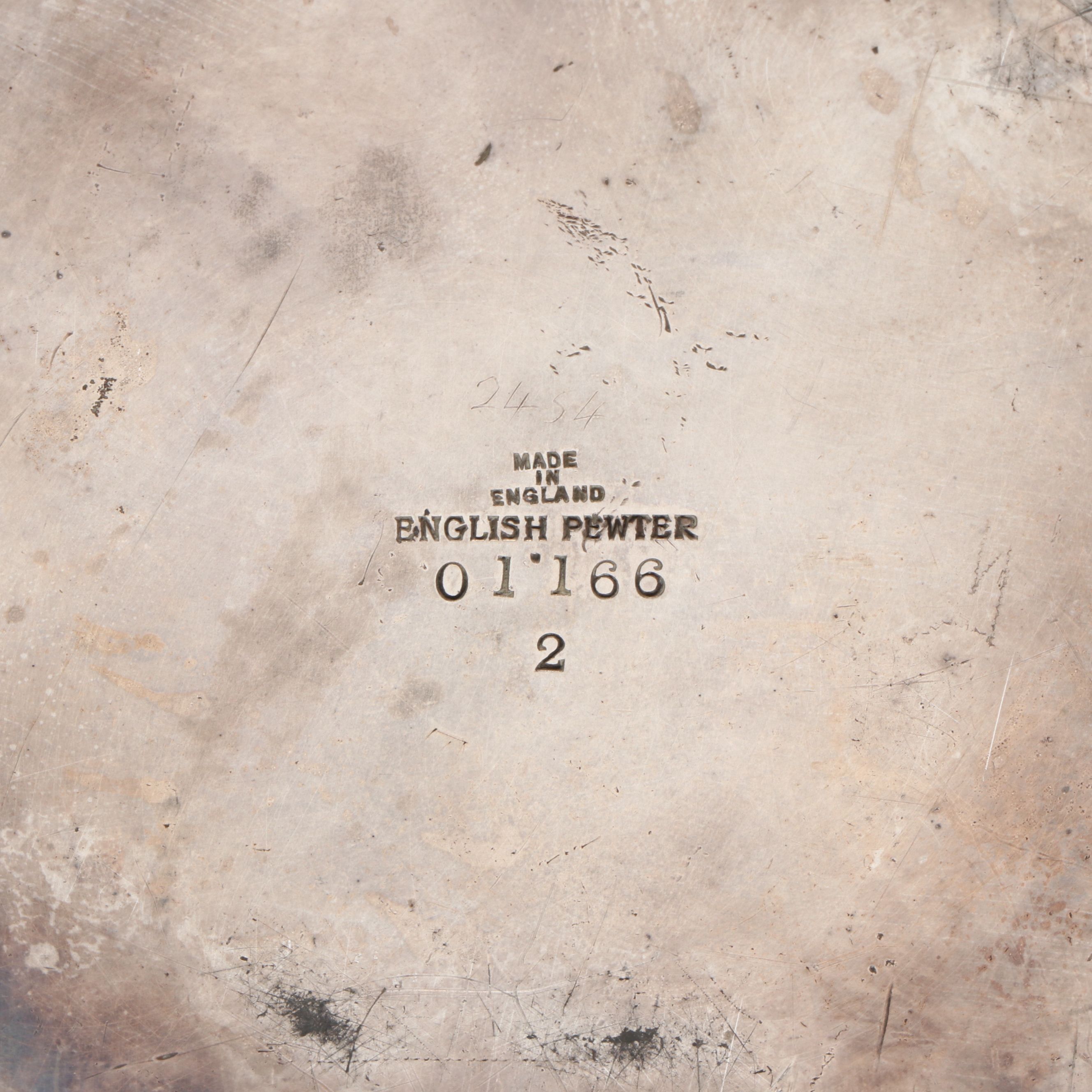 Antique English Arts and Crafts Pewter Biscuit Barrel, Late 19th/Early 20th C.