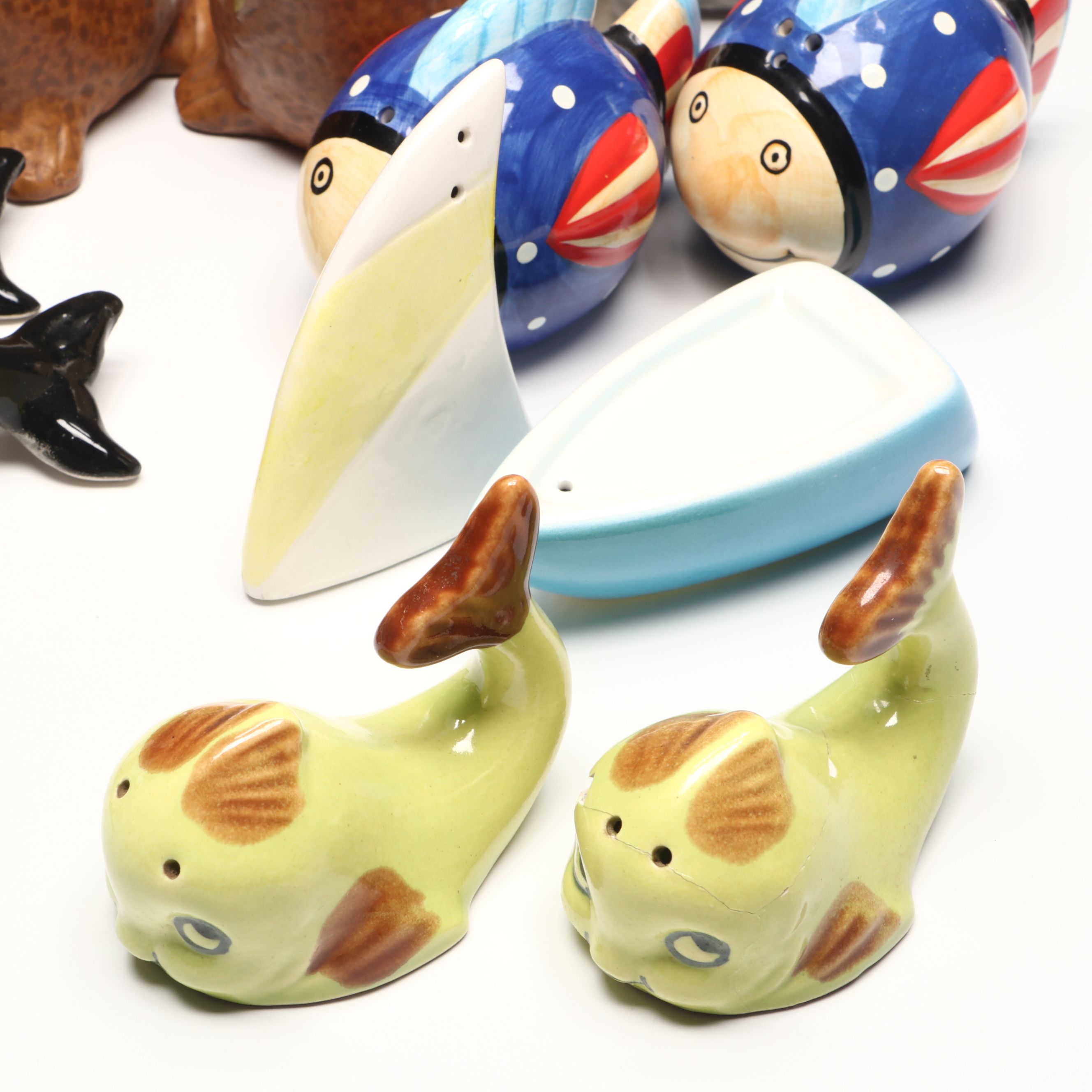 Mermaid, Seahorse and More Novelty Ocean-Themed Salt and Pepper Shakers