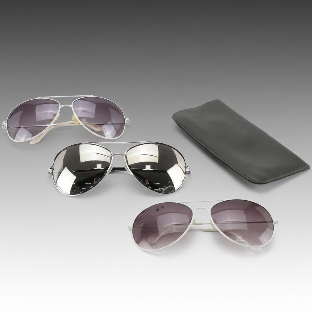 Metal Frame Aviator Sunglasses