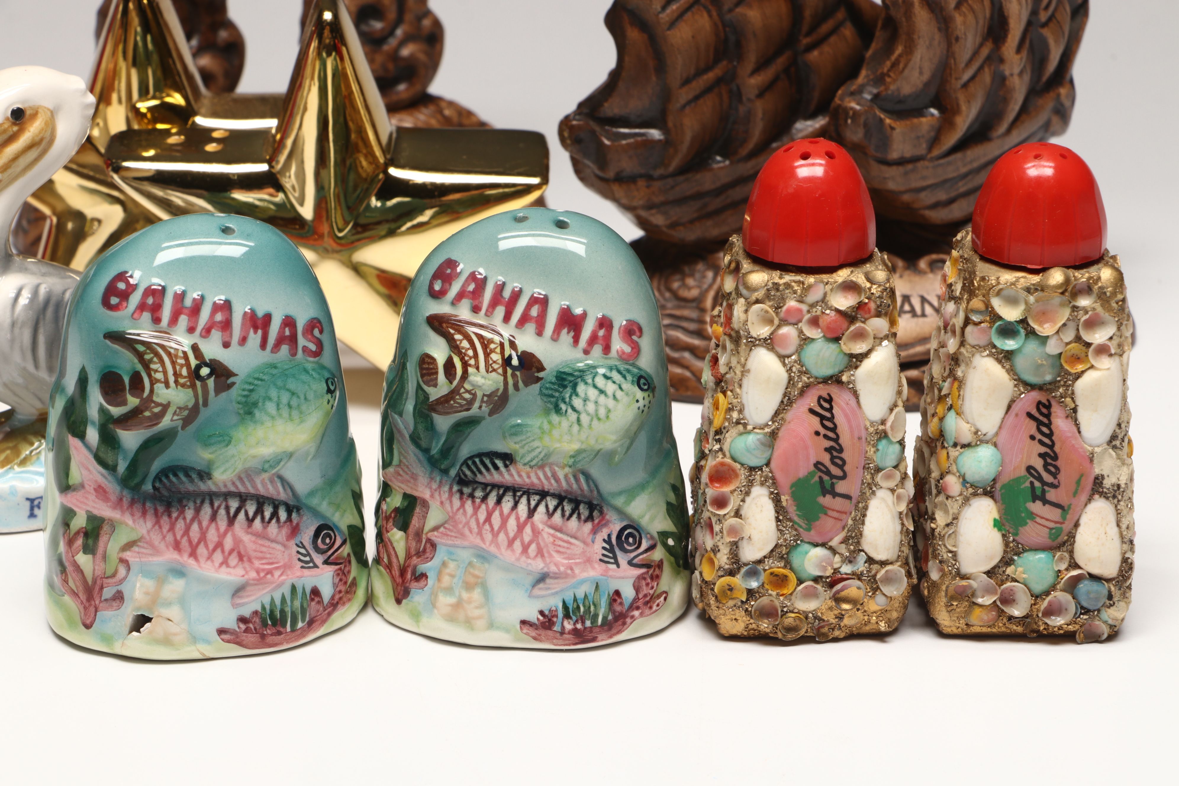 Mermaid, Seahorse and More Novelty Ocean-Themed Salt and Pepper Shakers