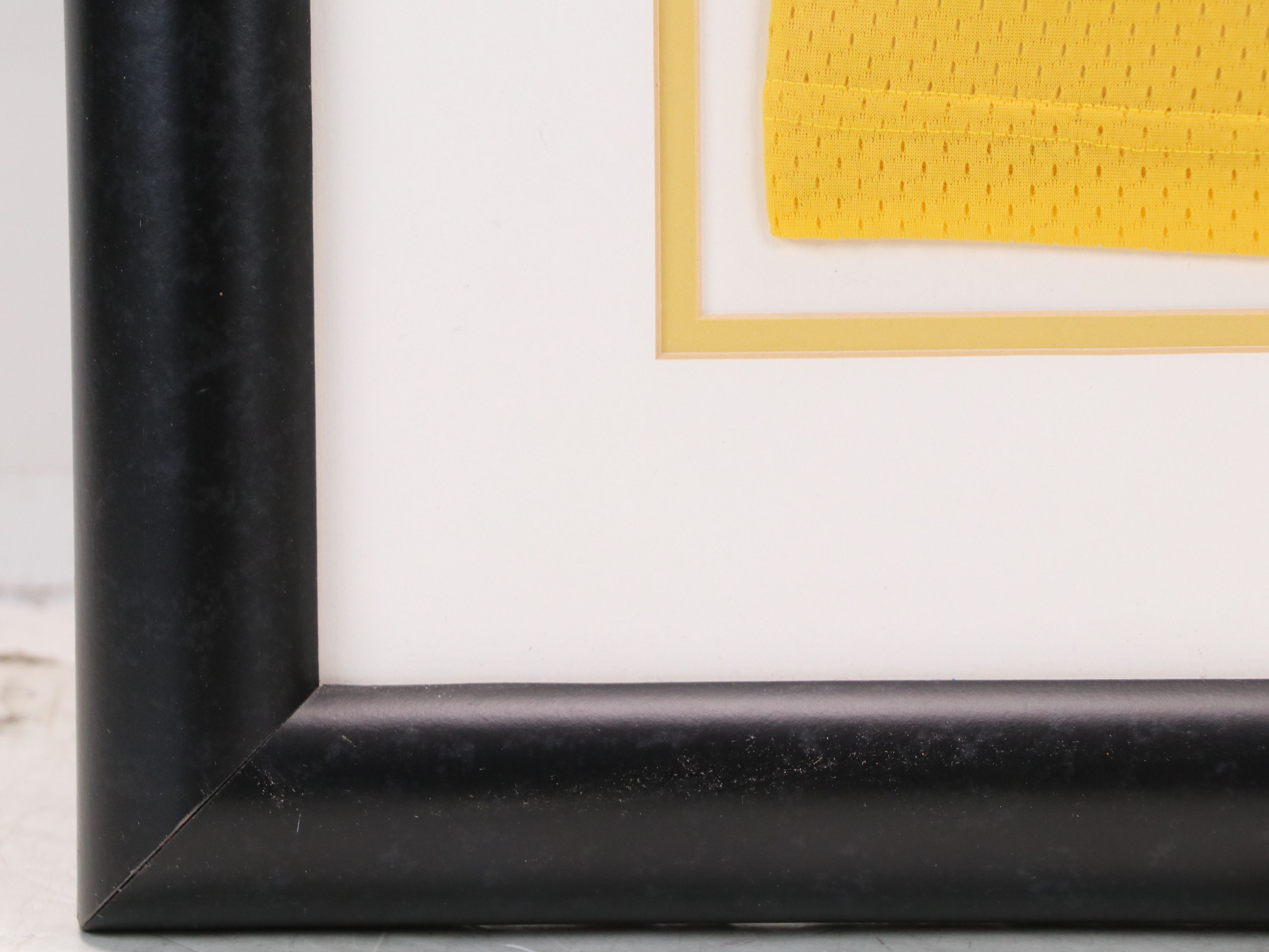 Kareem Abdul-Jabbar Signed Los Angeles Lakers Basketball Jersey in Matted Frame