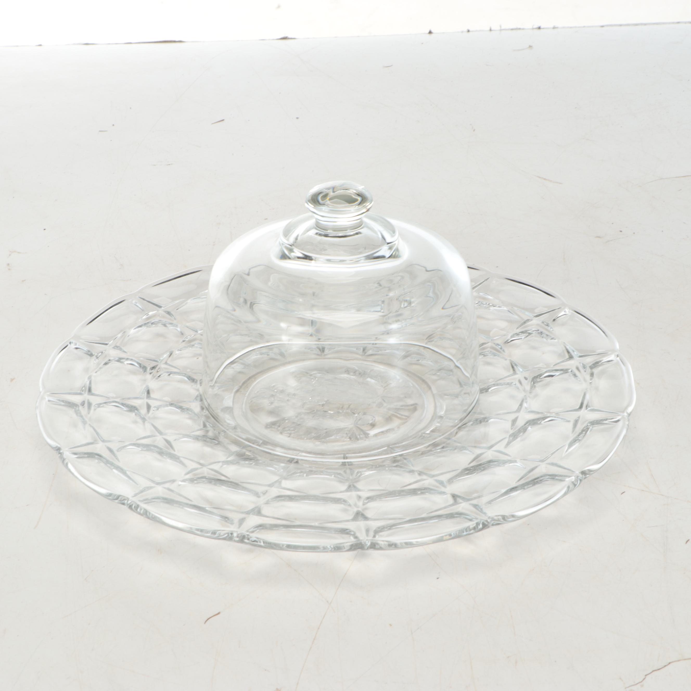 Wine Glasses, Cheese Dome, Placemats with More Rustic Table and Home Furnishings