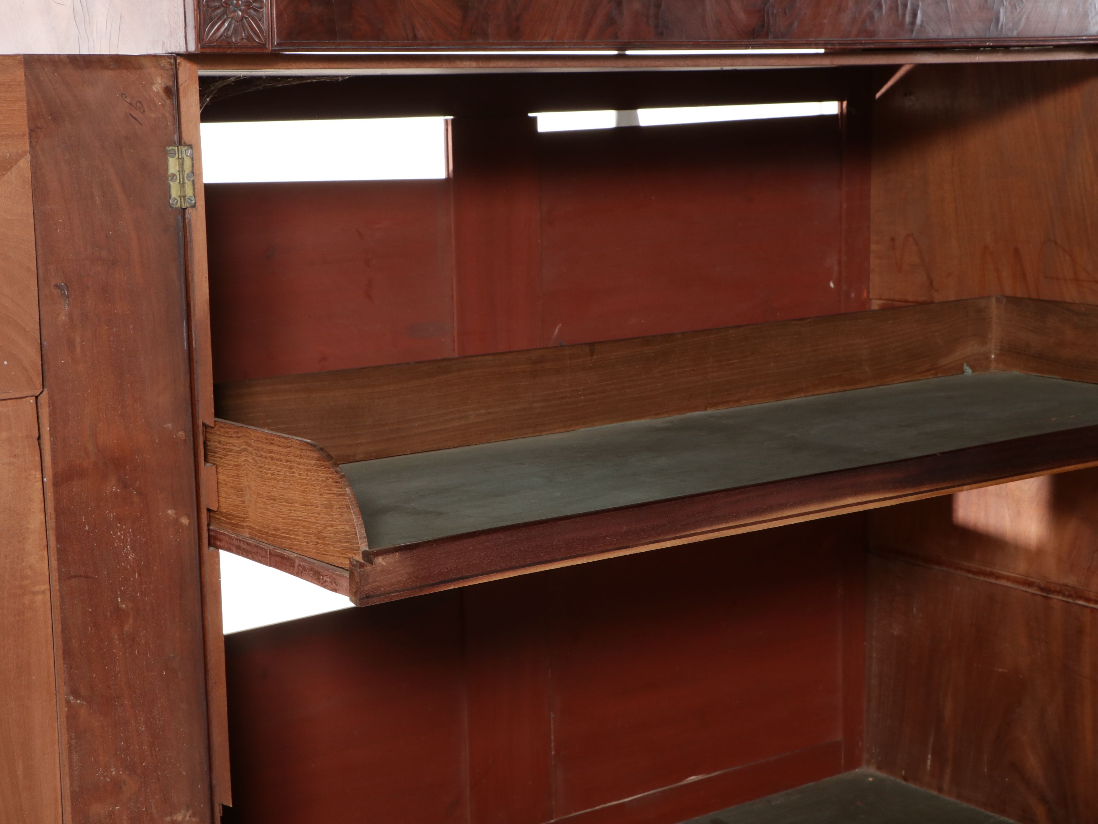 Regency Style Mahogany Linen Press