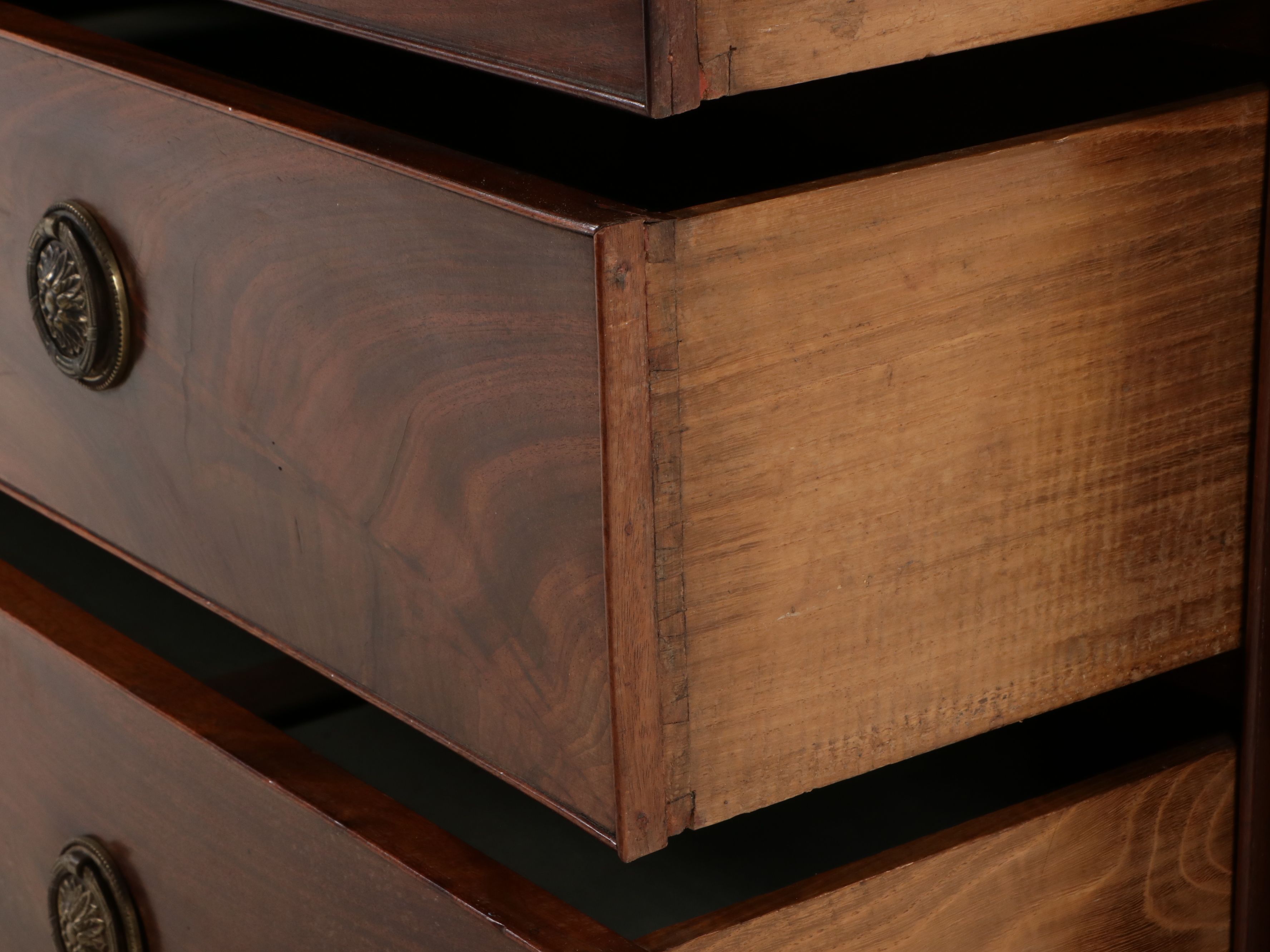 Regency Style Mahogany Linen Press