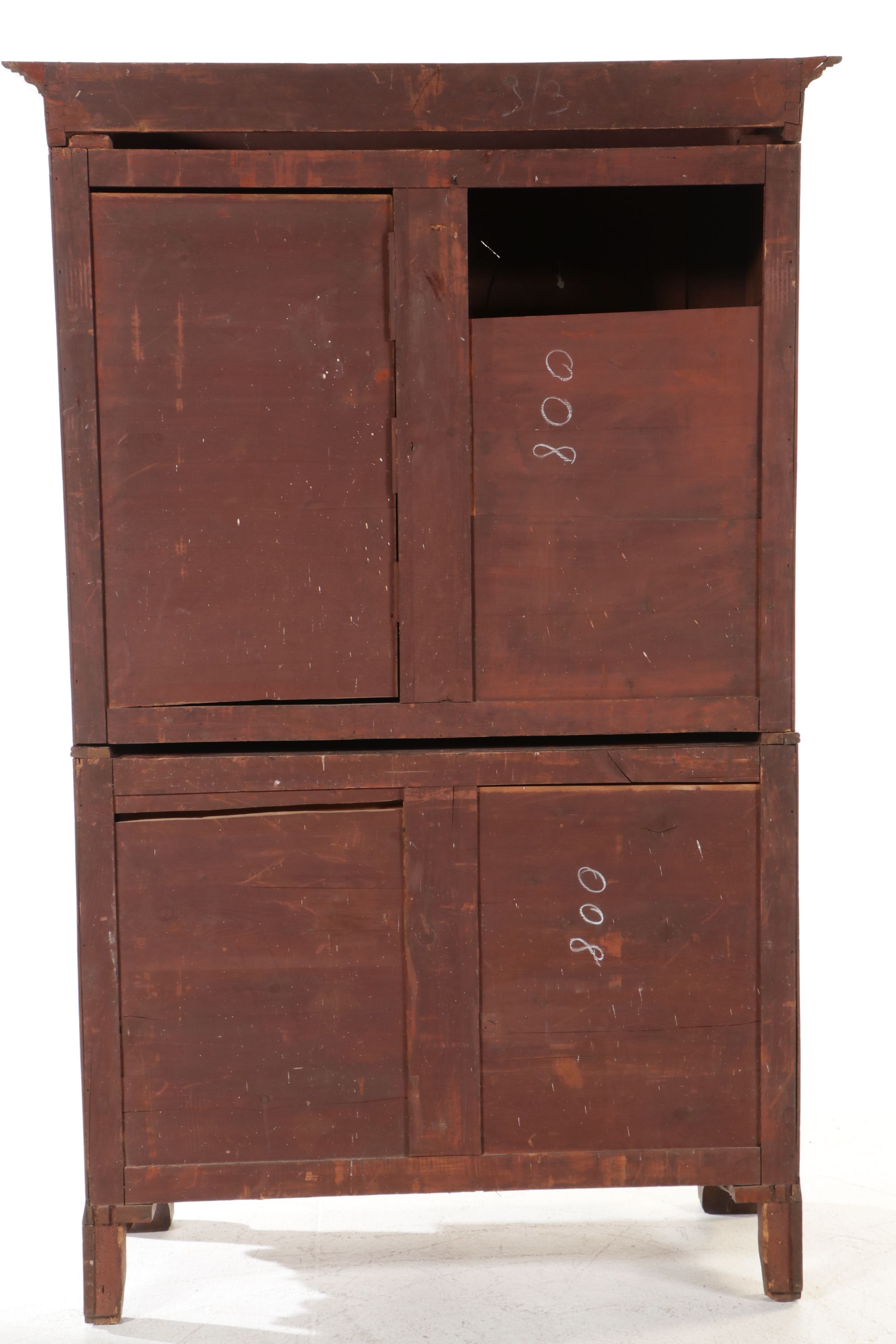 Regency Style Mahogany Linen Press