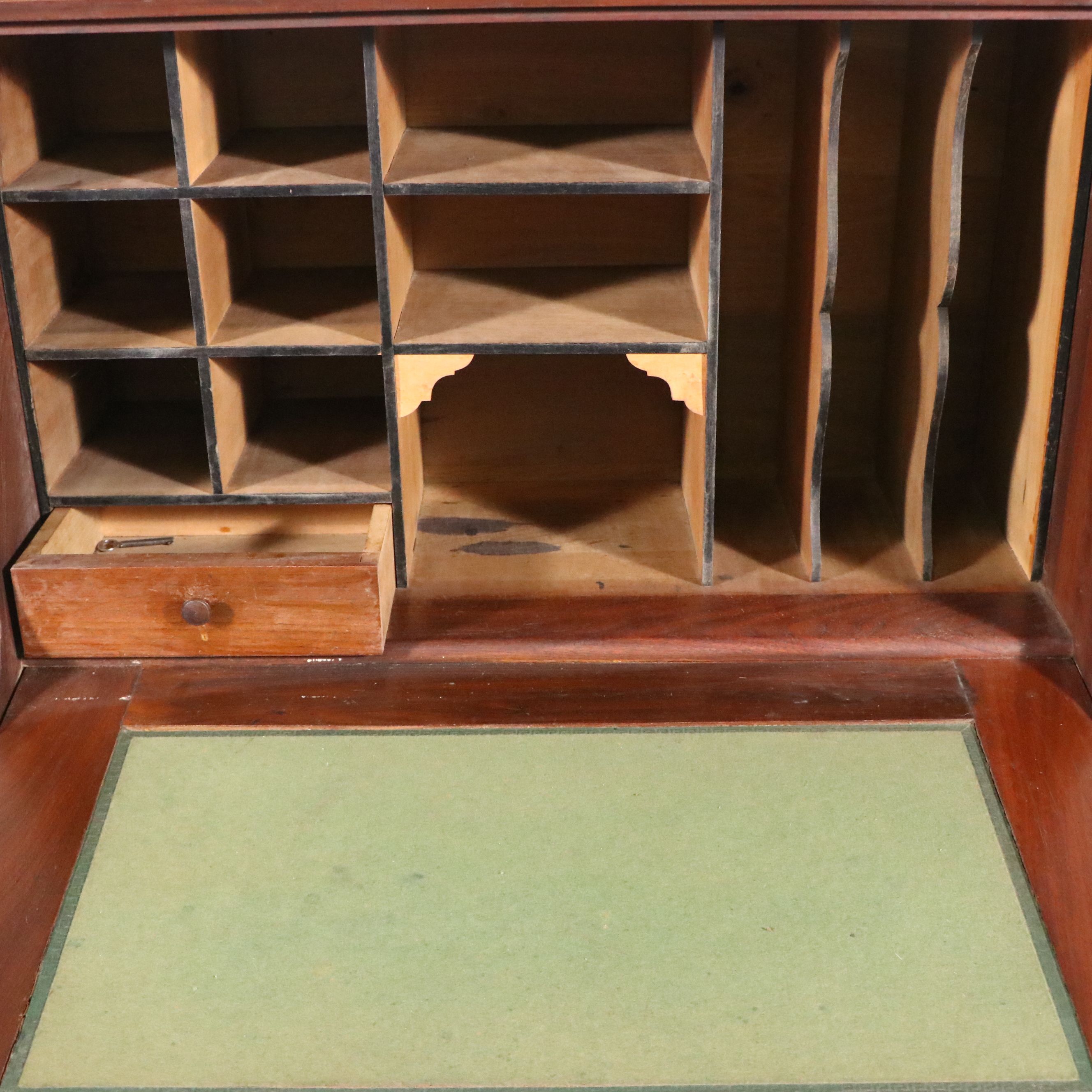 Eastlake Walnut Slant-Front Secretary Desk, Late 19th Century