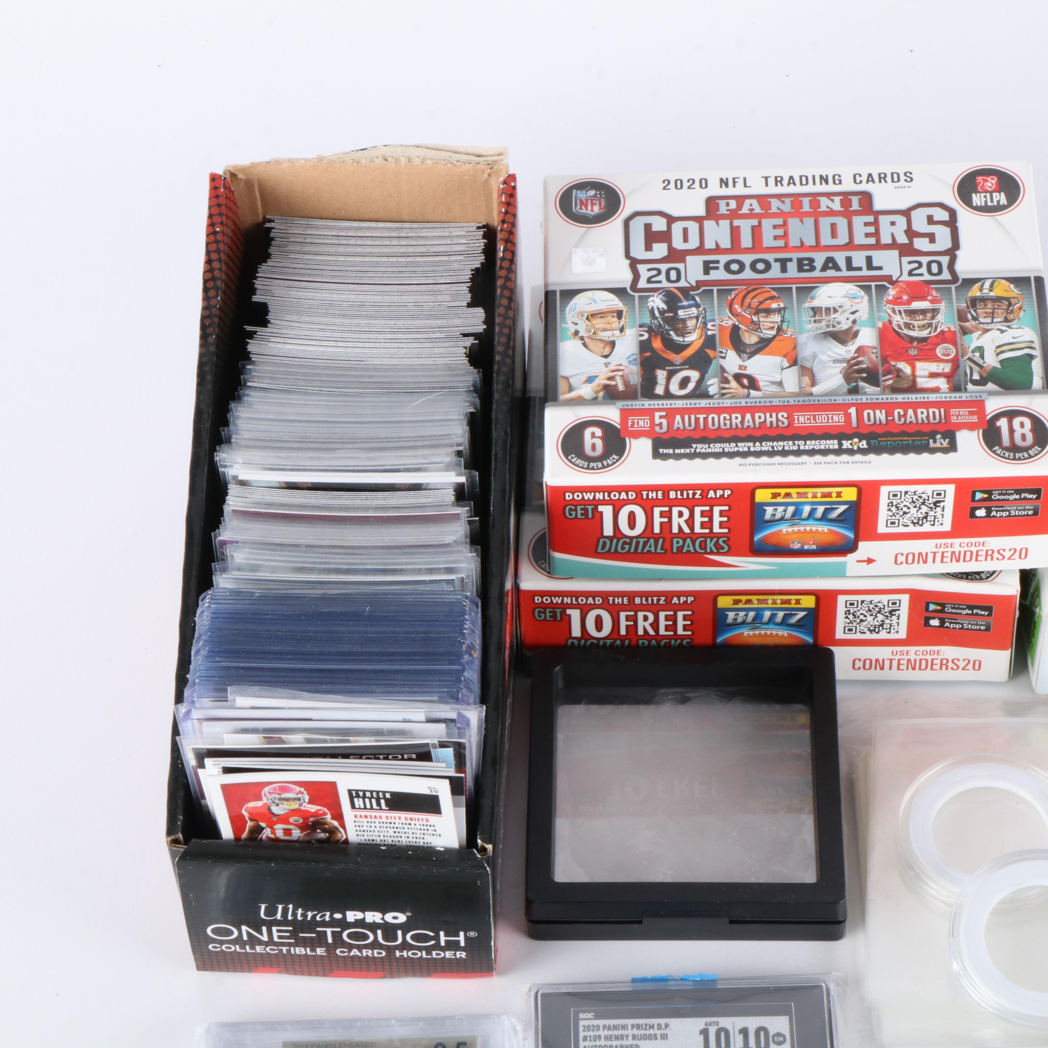 Donruss Optic with Other Football Cards Featuring Rookies, Signed, & More, 2020s