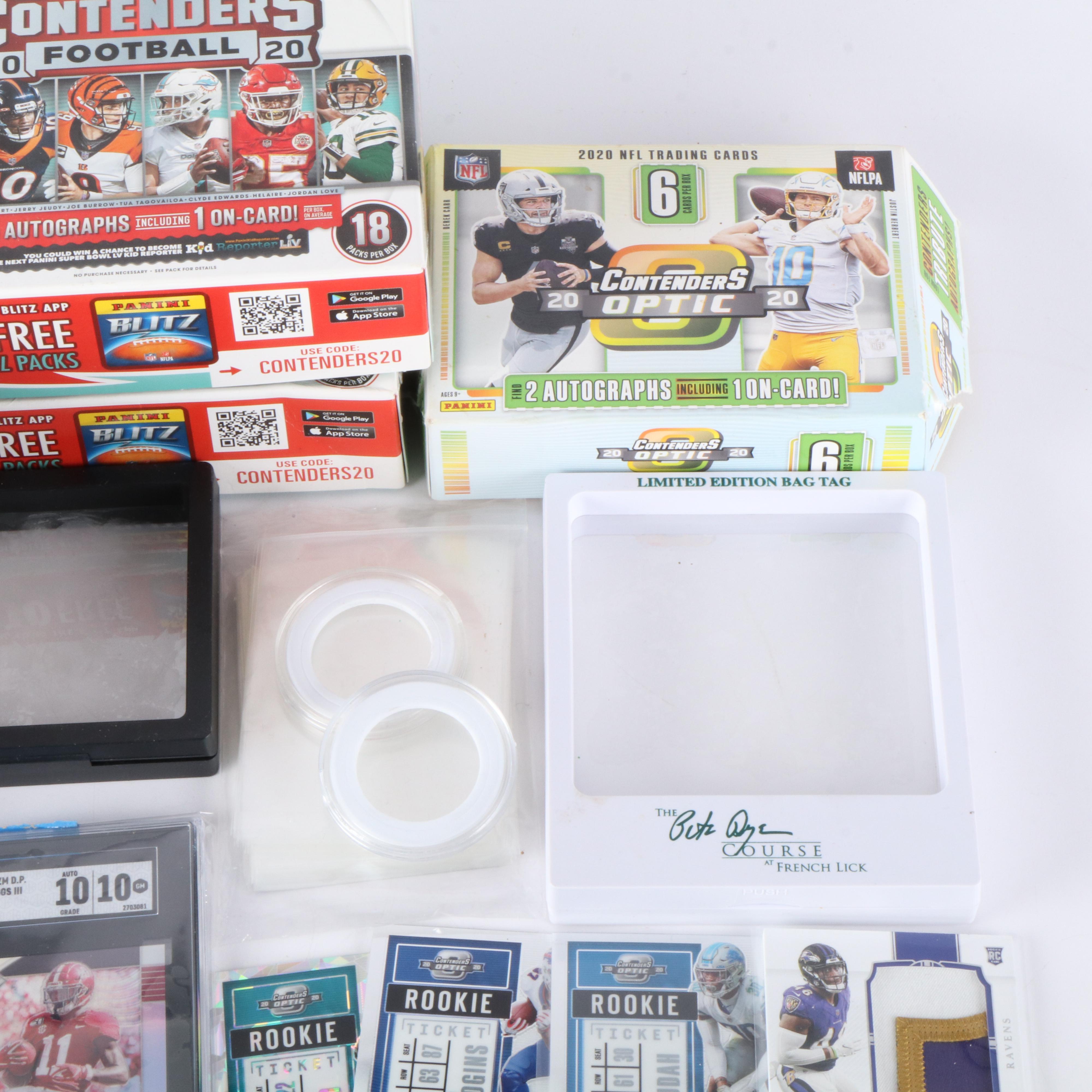 Donruss Optic with Other Football Cards Featuring Rookies, Signed, & More, 2020s