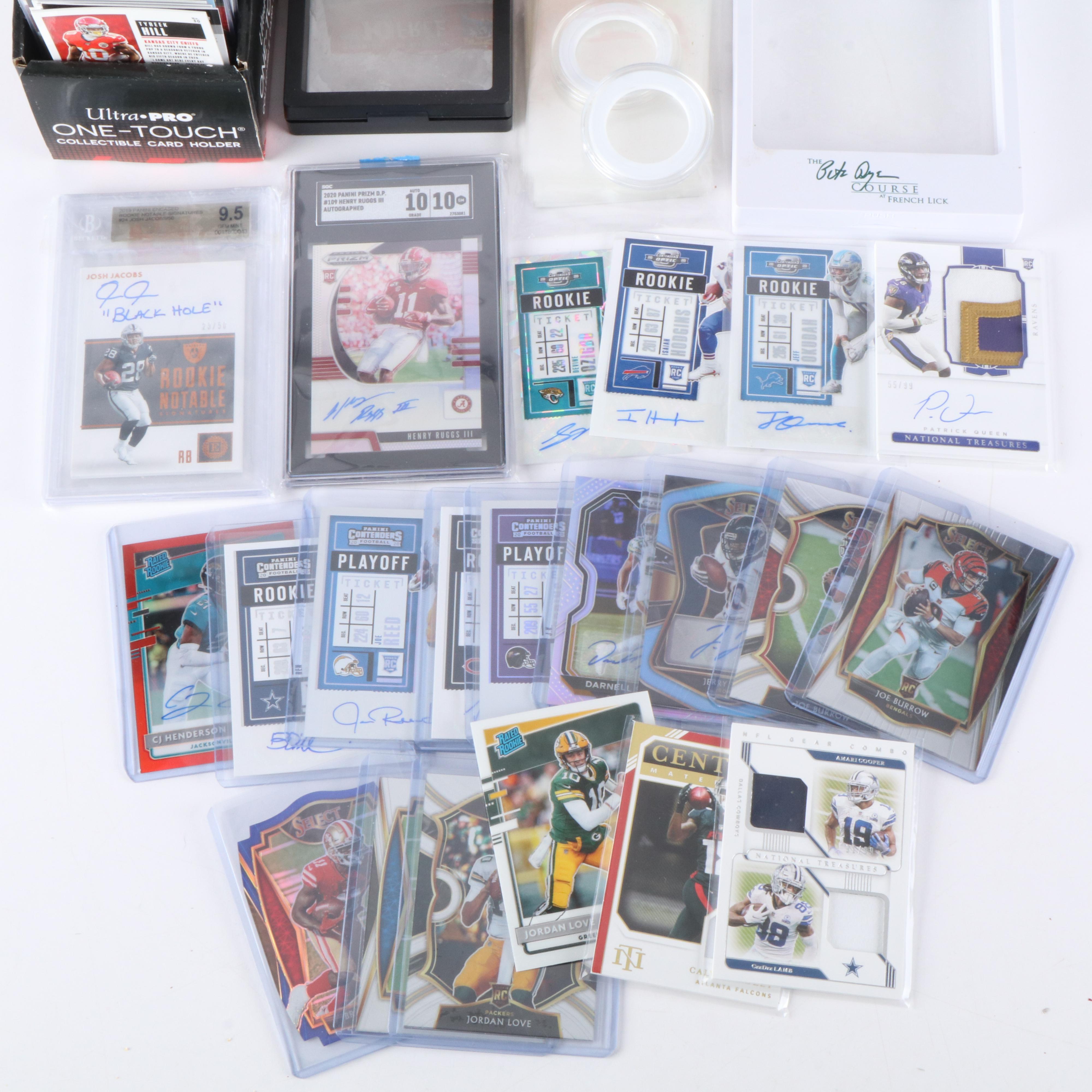 Donruss Optic with Other Football Cards Featuring Rookies, Signed, & More, 2020s