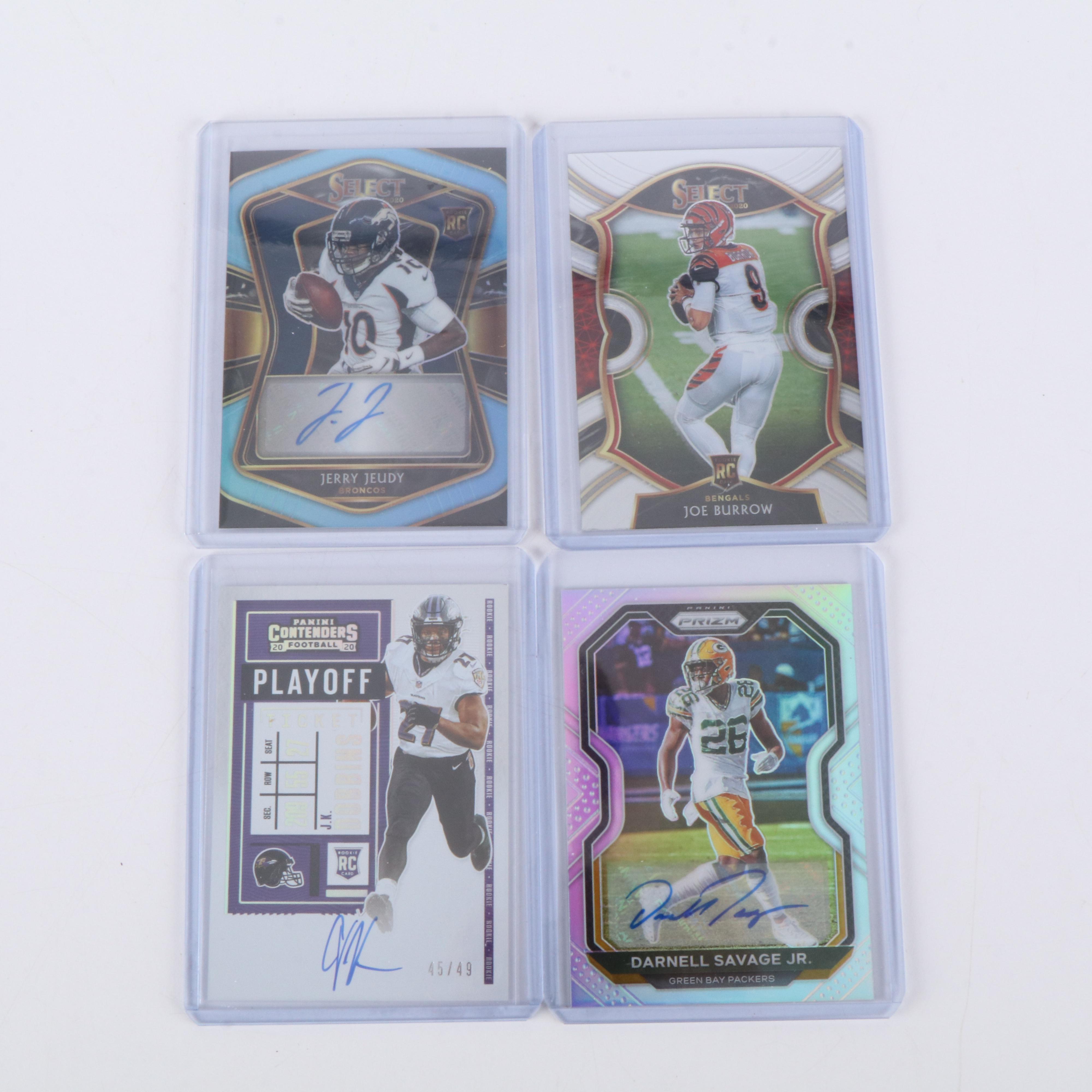 Donruss Optic with Other Football Cards Featuring Rookies, Signed, & More, 2020s