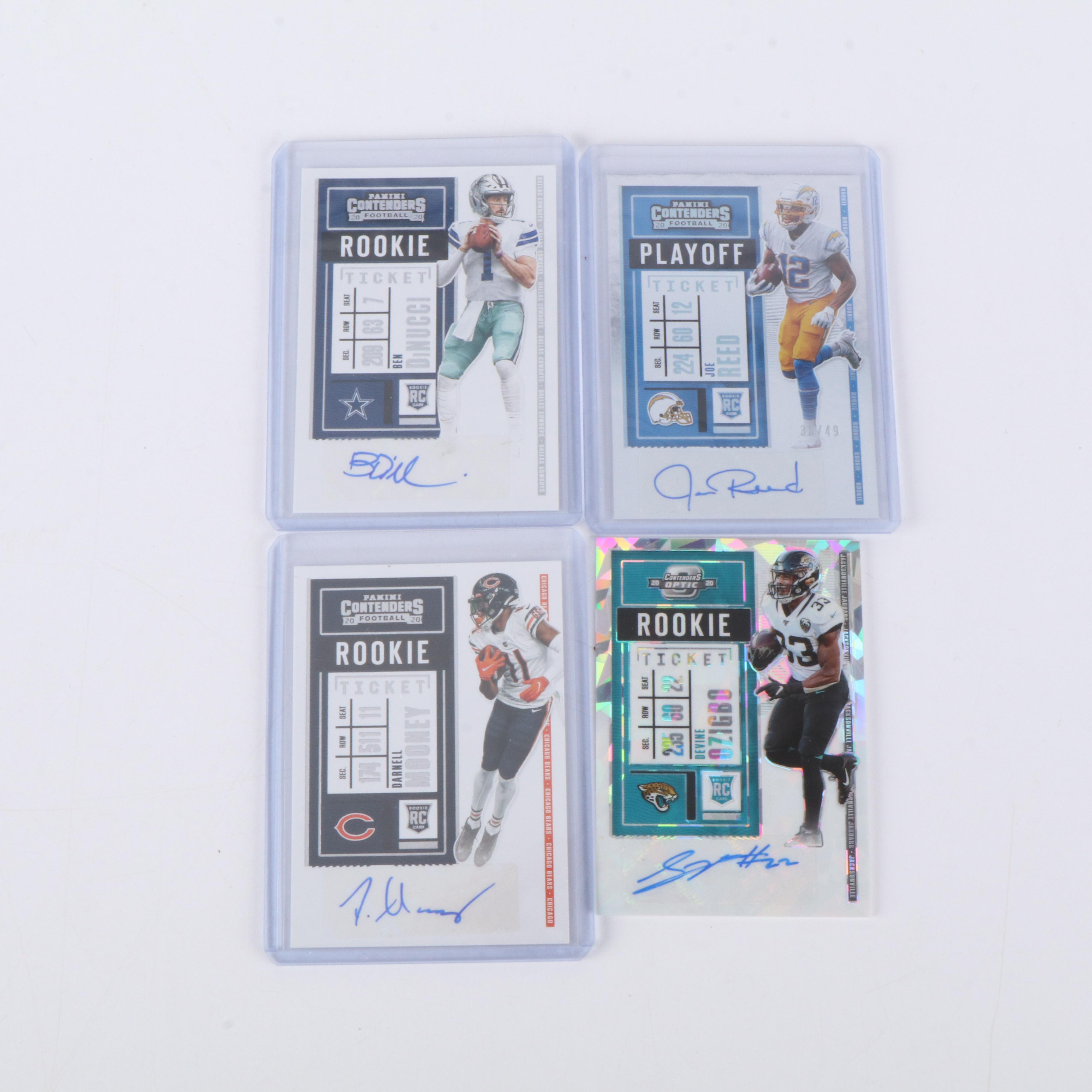 Donruss Optic with Other Football Cards Featuring Rookies, Signed, & More, 2020s