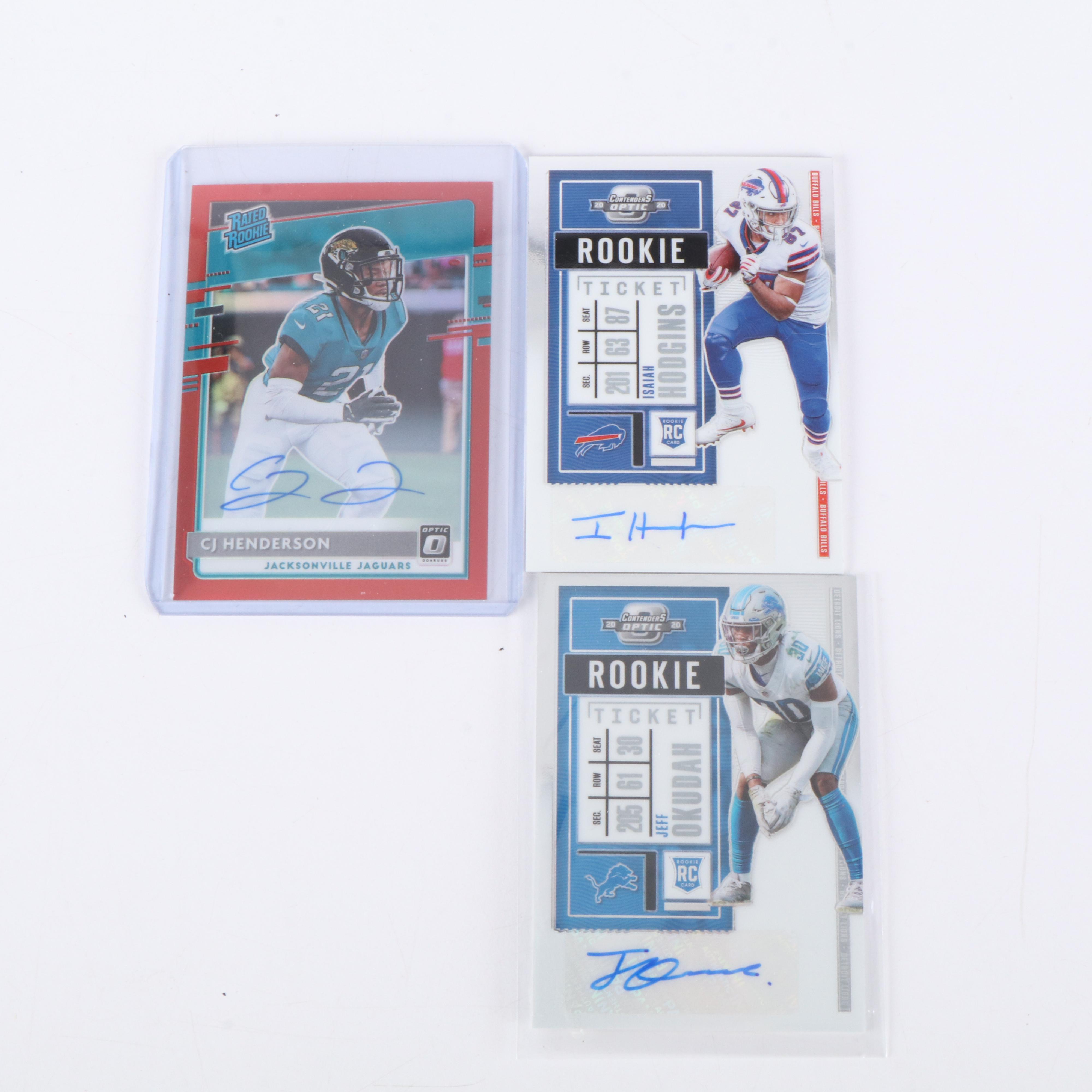 Donruss Optic with Other Football Cards Featuring Rookies, Signed, & More, 2020s
