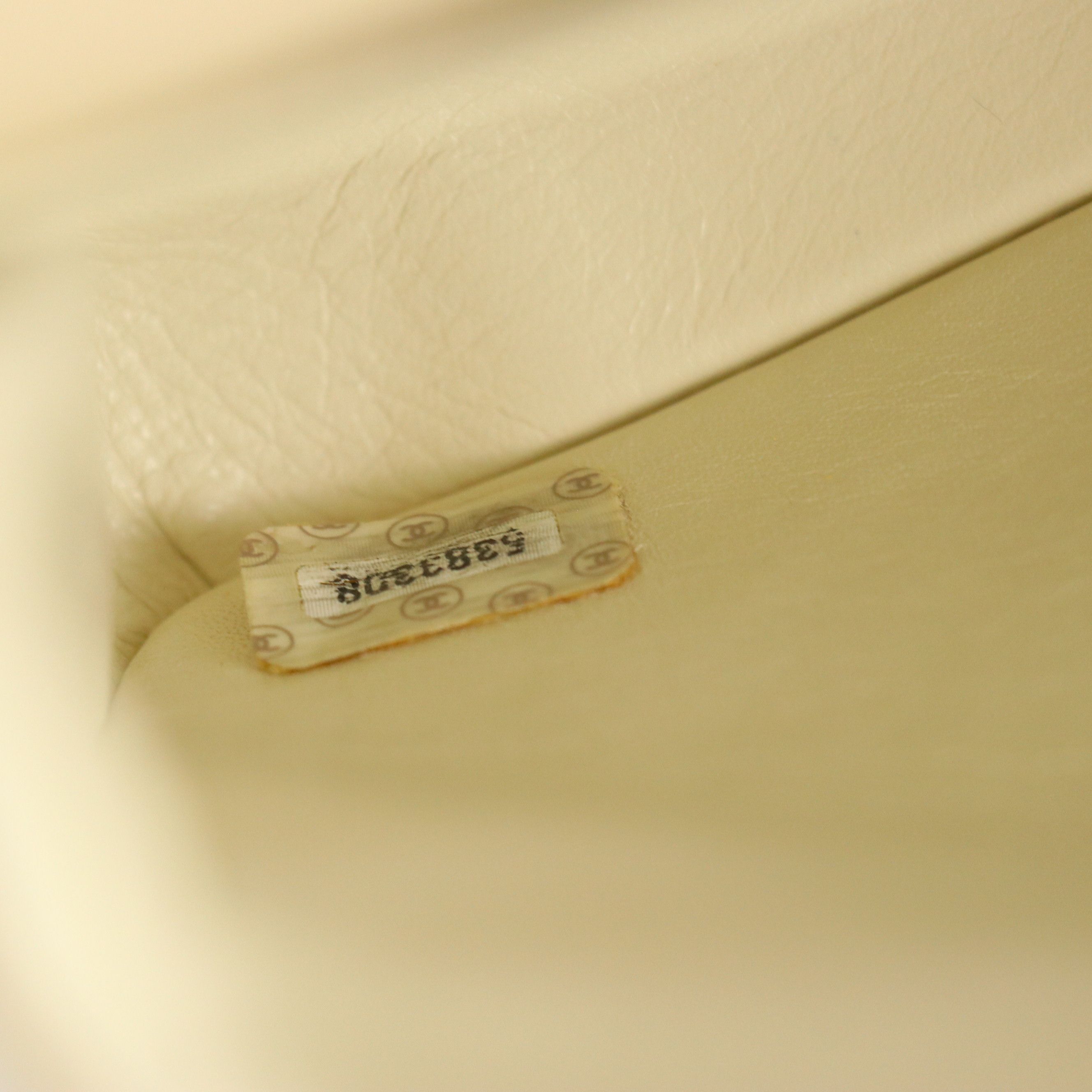 Chanel Beige Matelassé Lambskin Leather Classic Double Flap Shoulder Bag