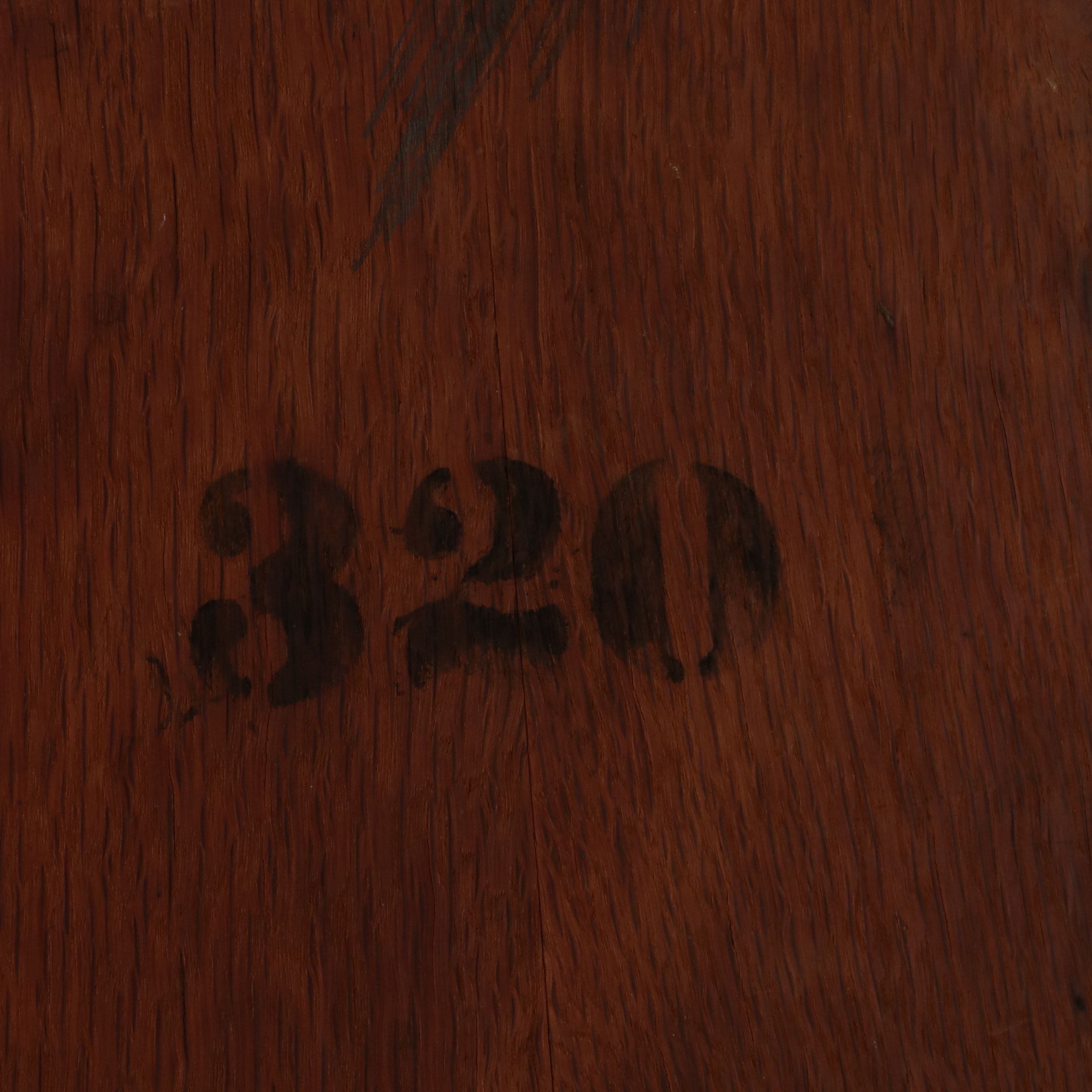 Edwardian Oak Library Table with Drawer and Lower Shelf