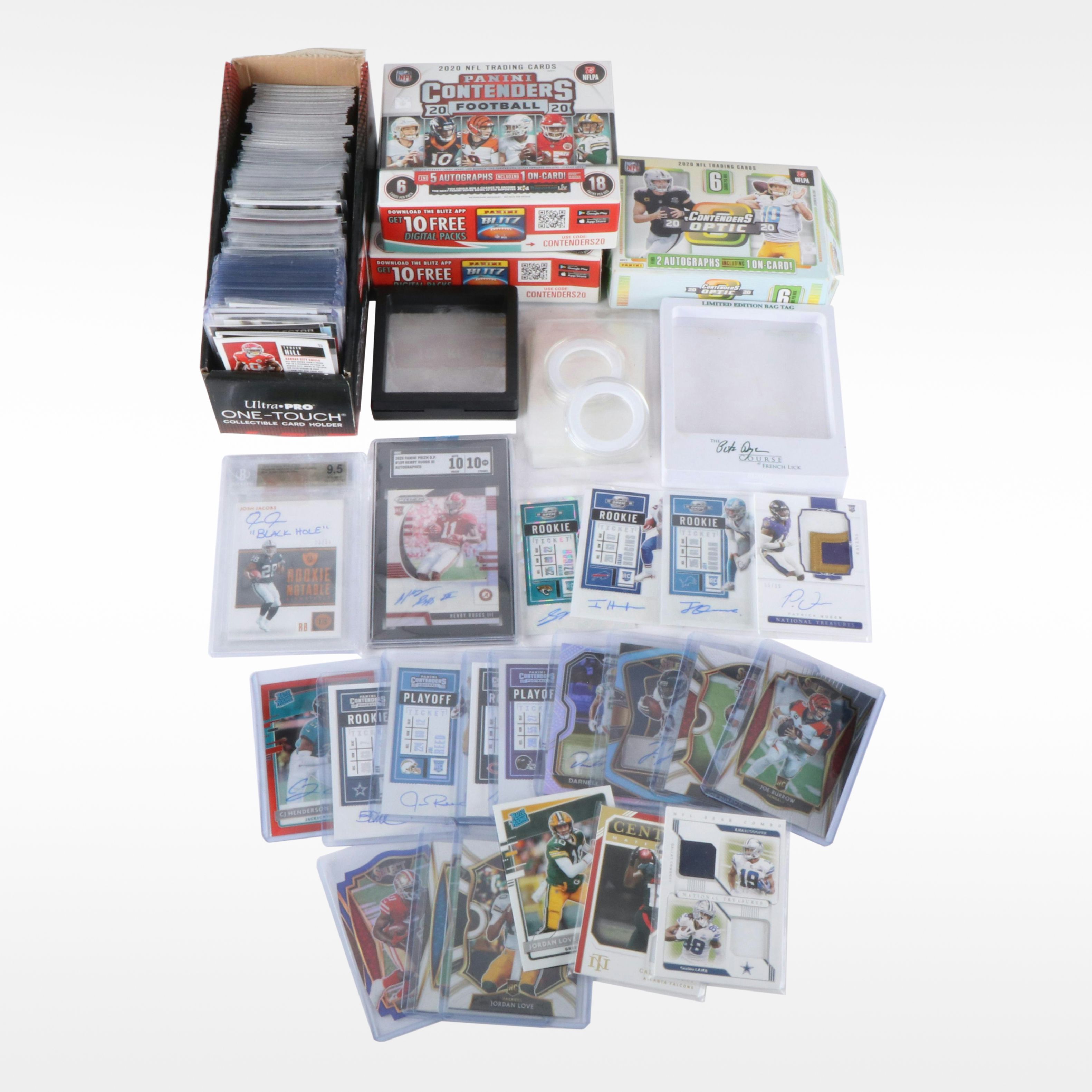 Donruss Optic with Other Football Cards Featuring Rookies, Signed, & More, 2020s