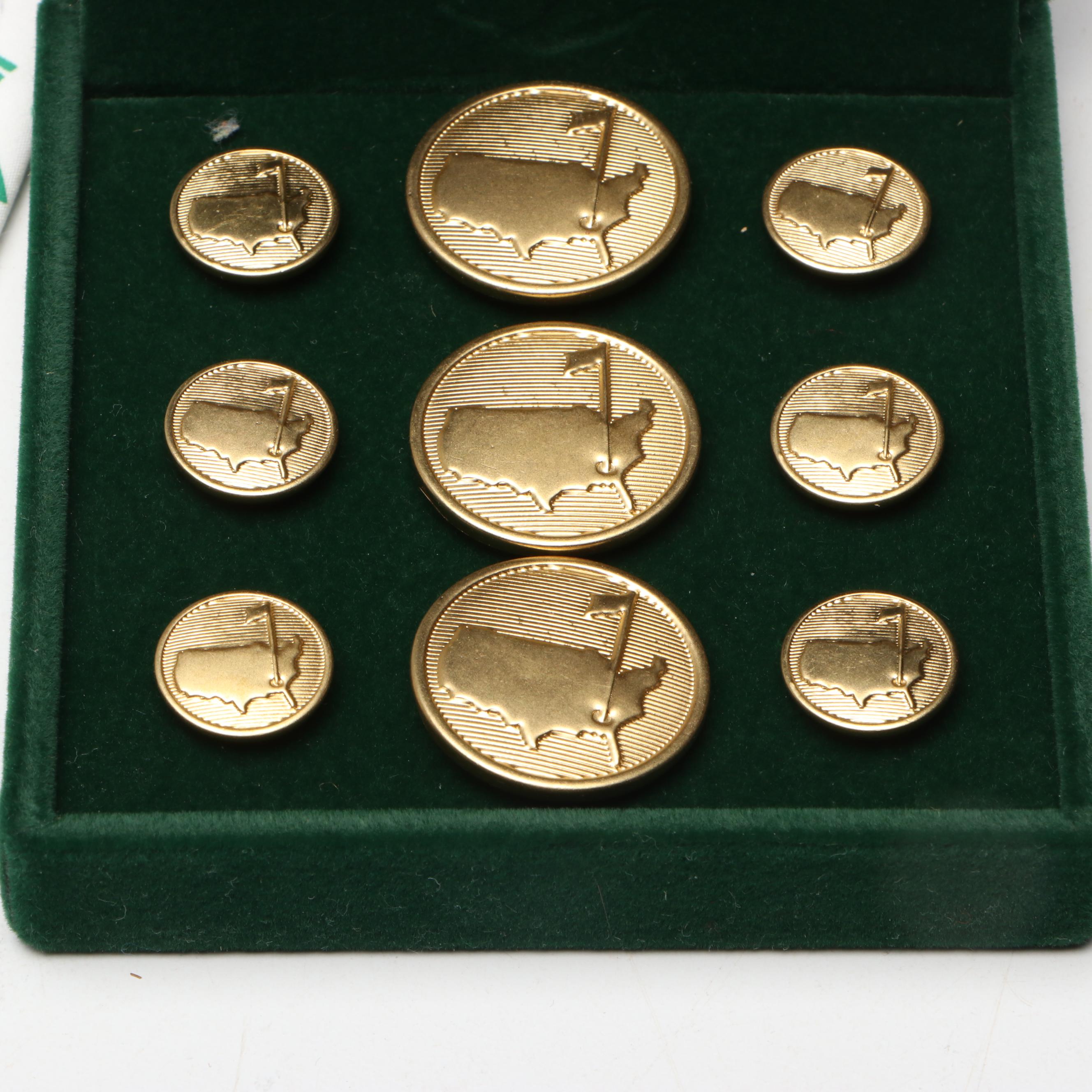 American Needle Golf Masters Bucket Hat with Other Masters Pins and Badge