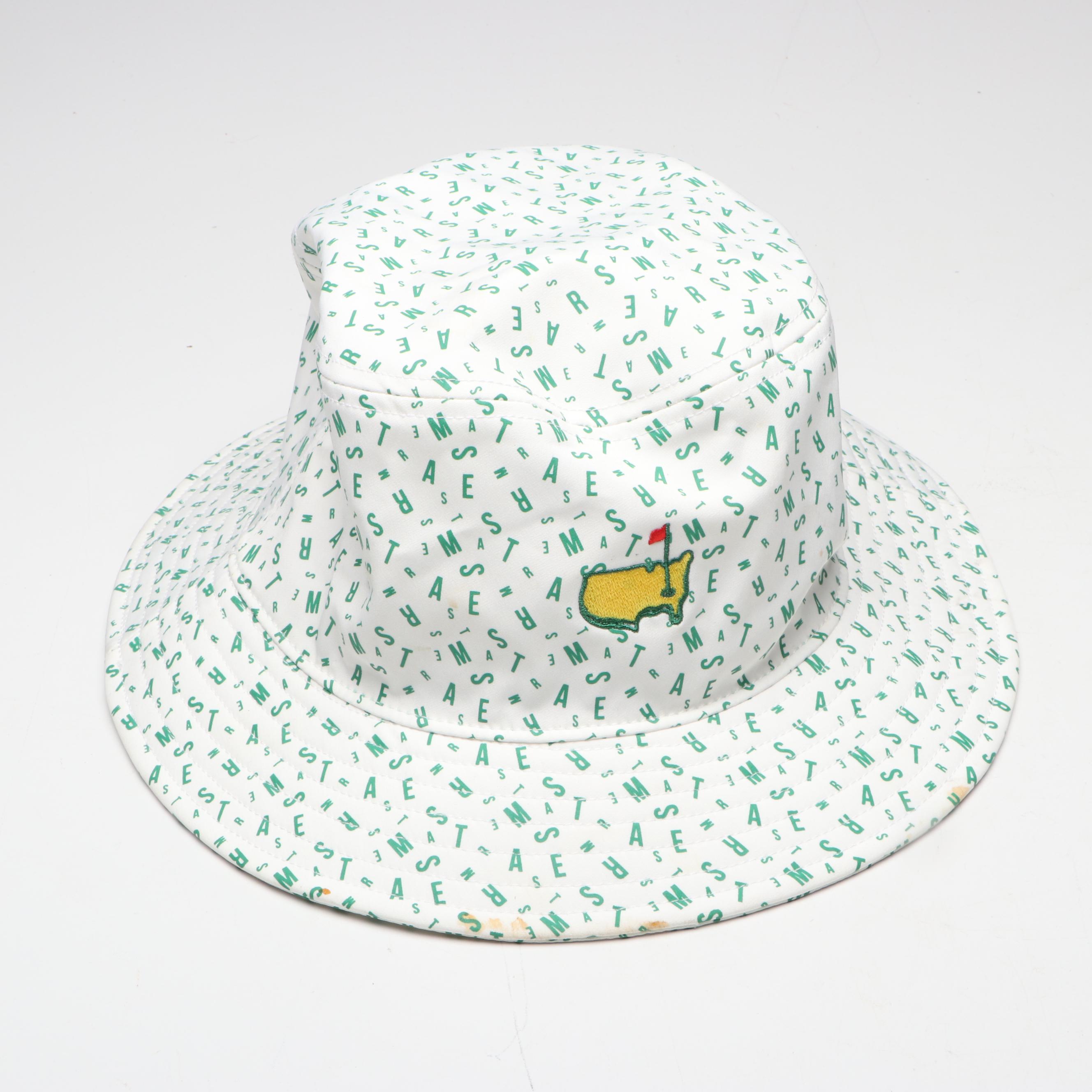 American Needle Golf Masters Bucket Hat with Other Masters Pins and Badge