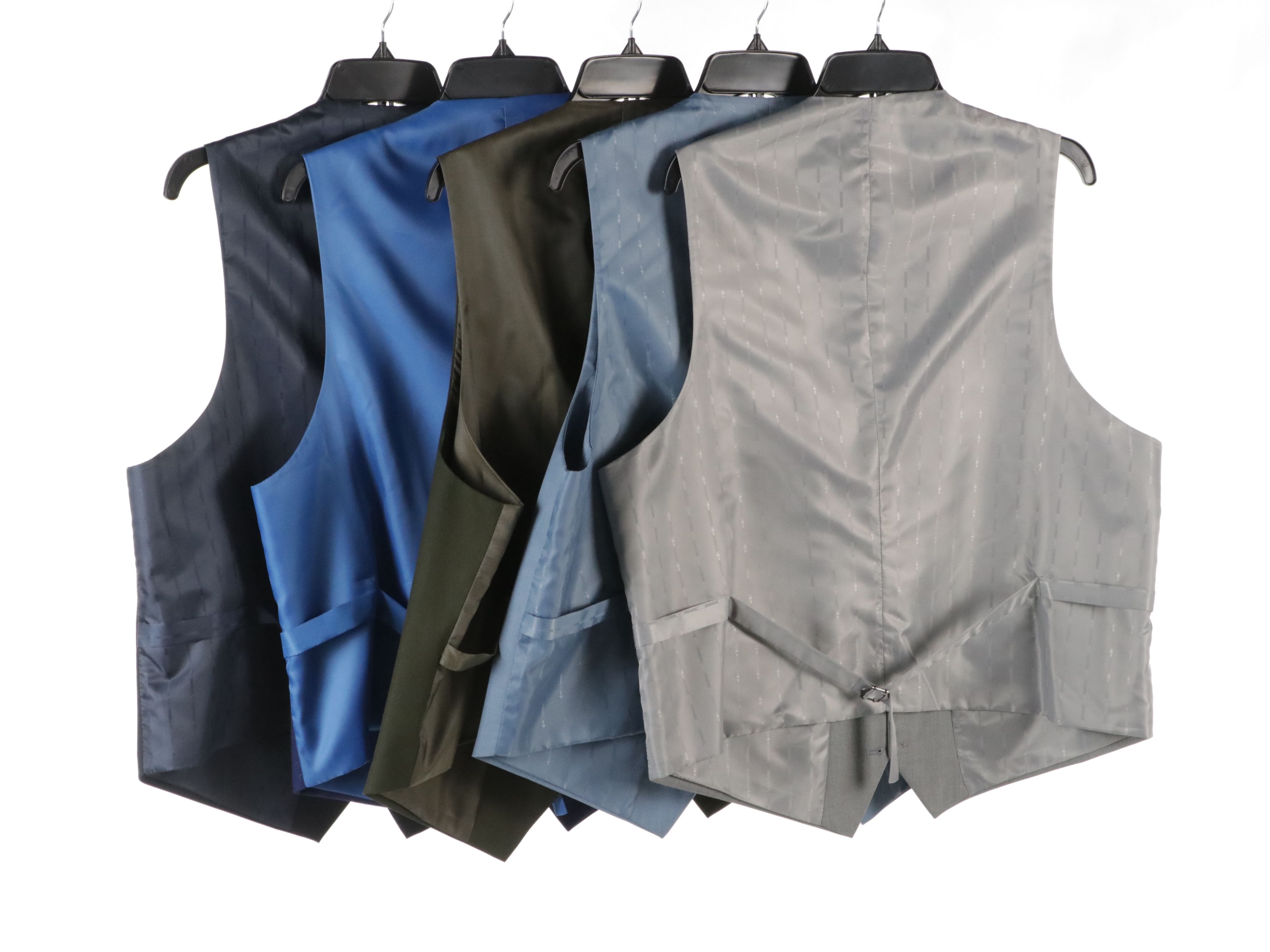 Men's Renoir Classic Fit Suit Vests in Polyester Blend, With Tags