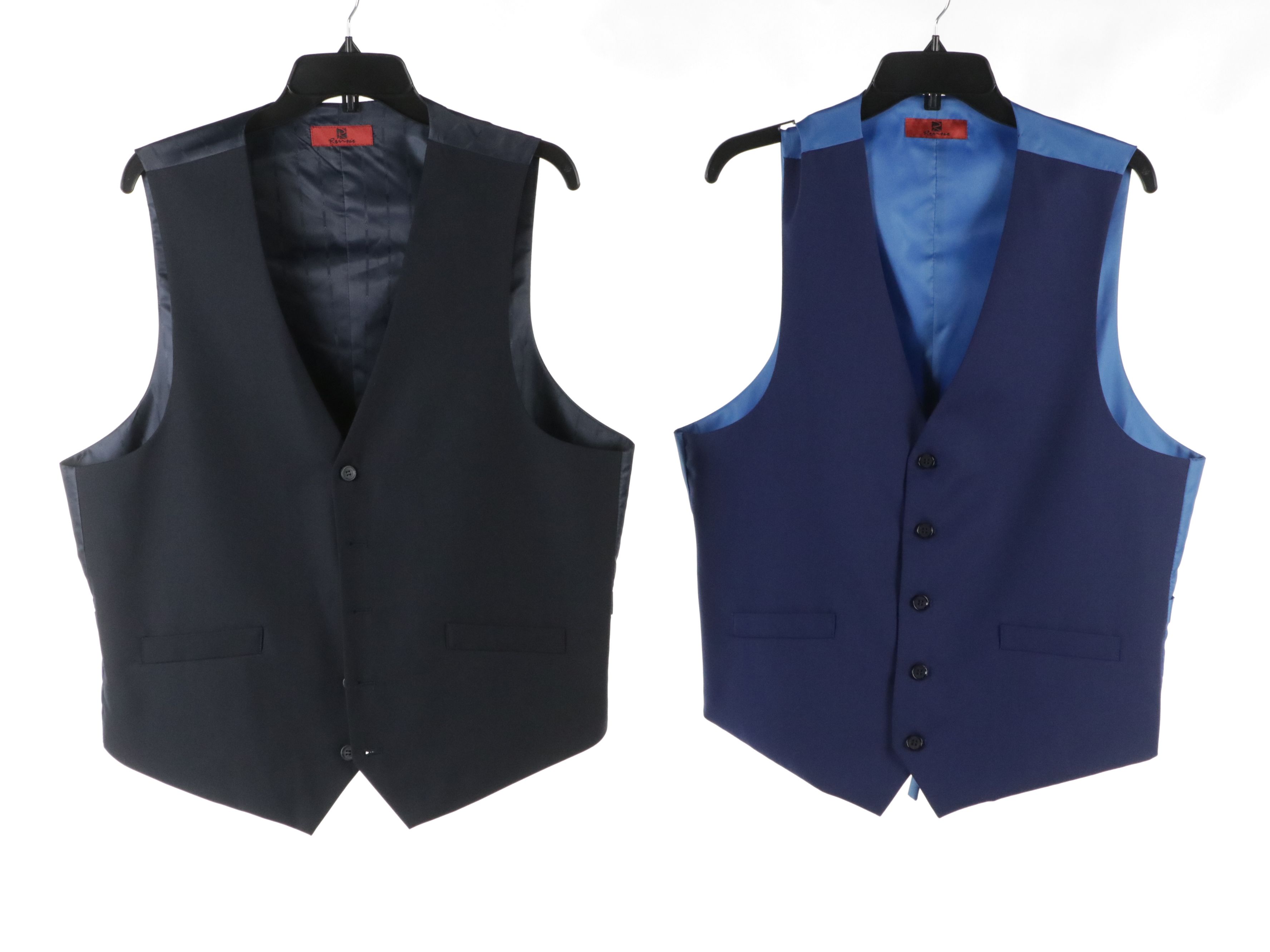 Men's Renoir Classic Fit Suit Vests in Polyester Blend, With Tags