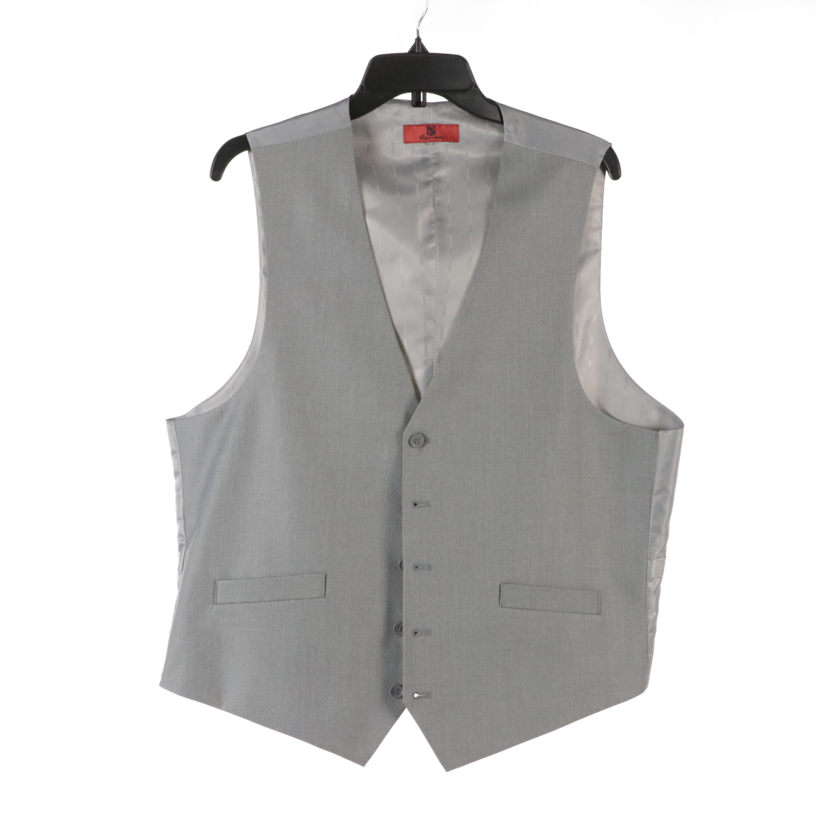 Men's Renoir Classic Fit Suit Vests in Polyester Blend, With Tags