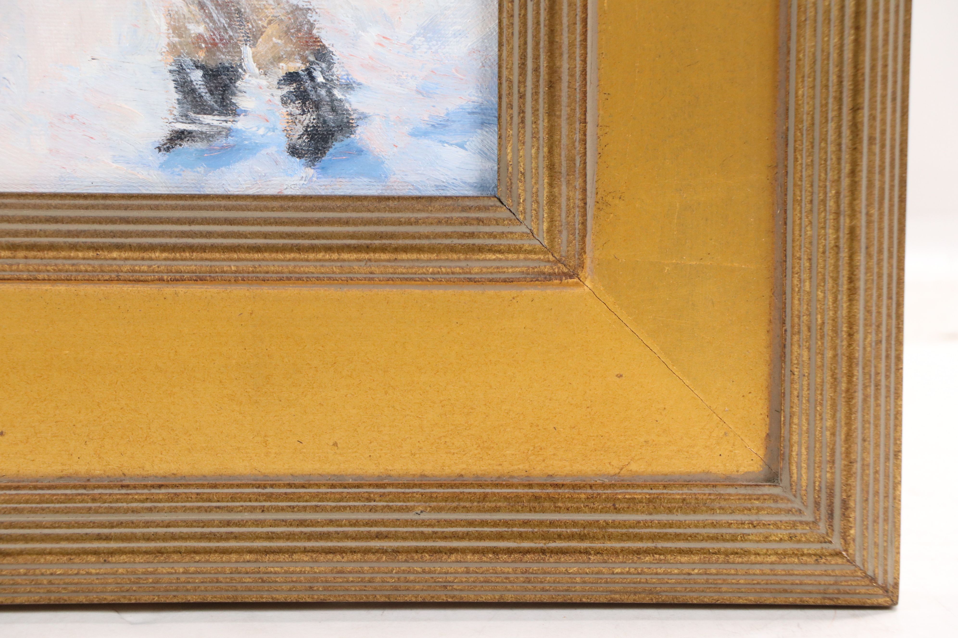 Roger Heuck Oil Painting "Trudging Home," 21st Century