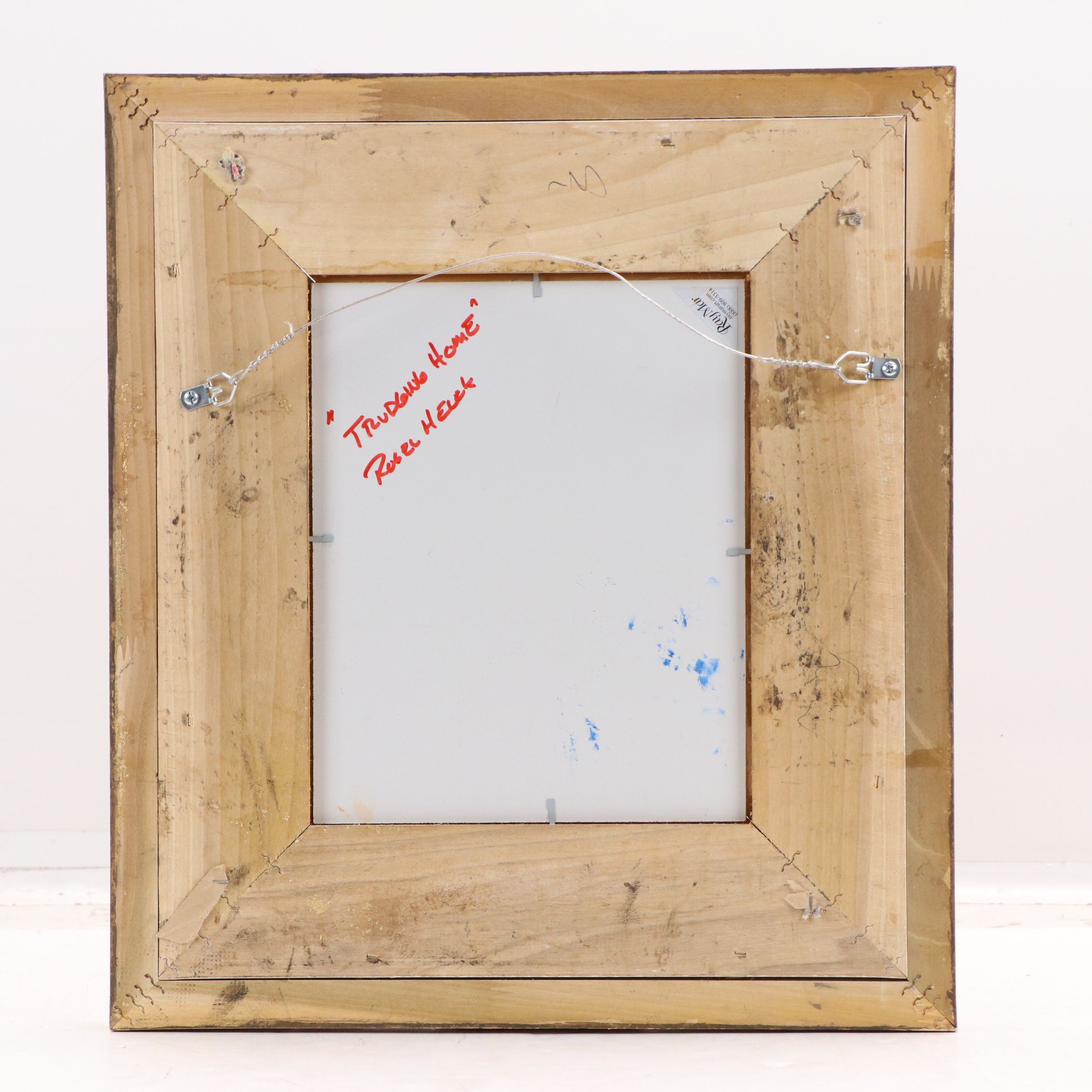 Roger Heuck Oil Painting "Trudging Home," 21st Century