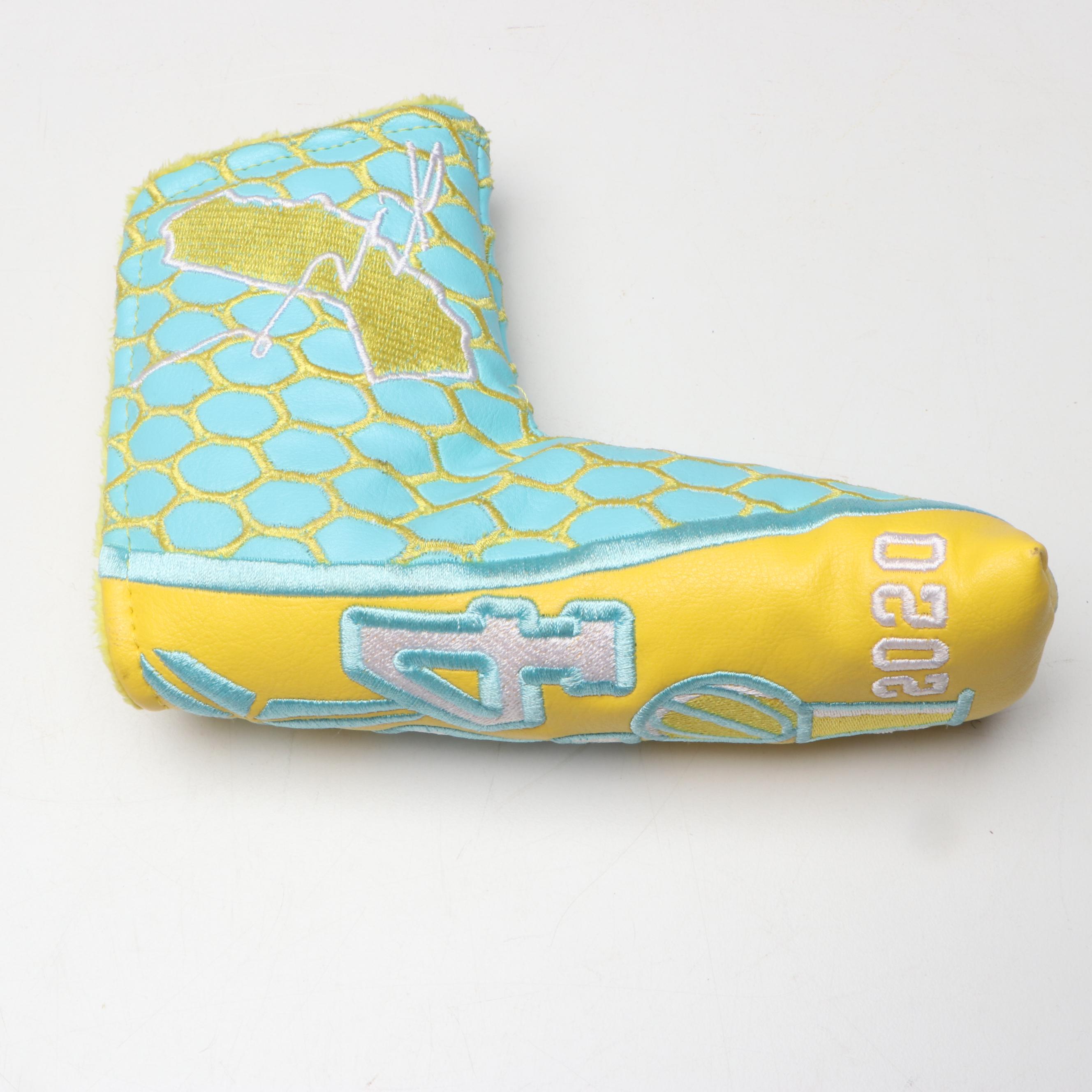 American Flatsticks Blue and Yellow Putter Head Cover