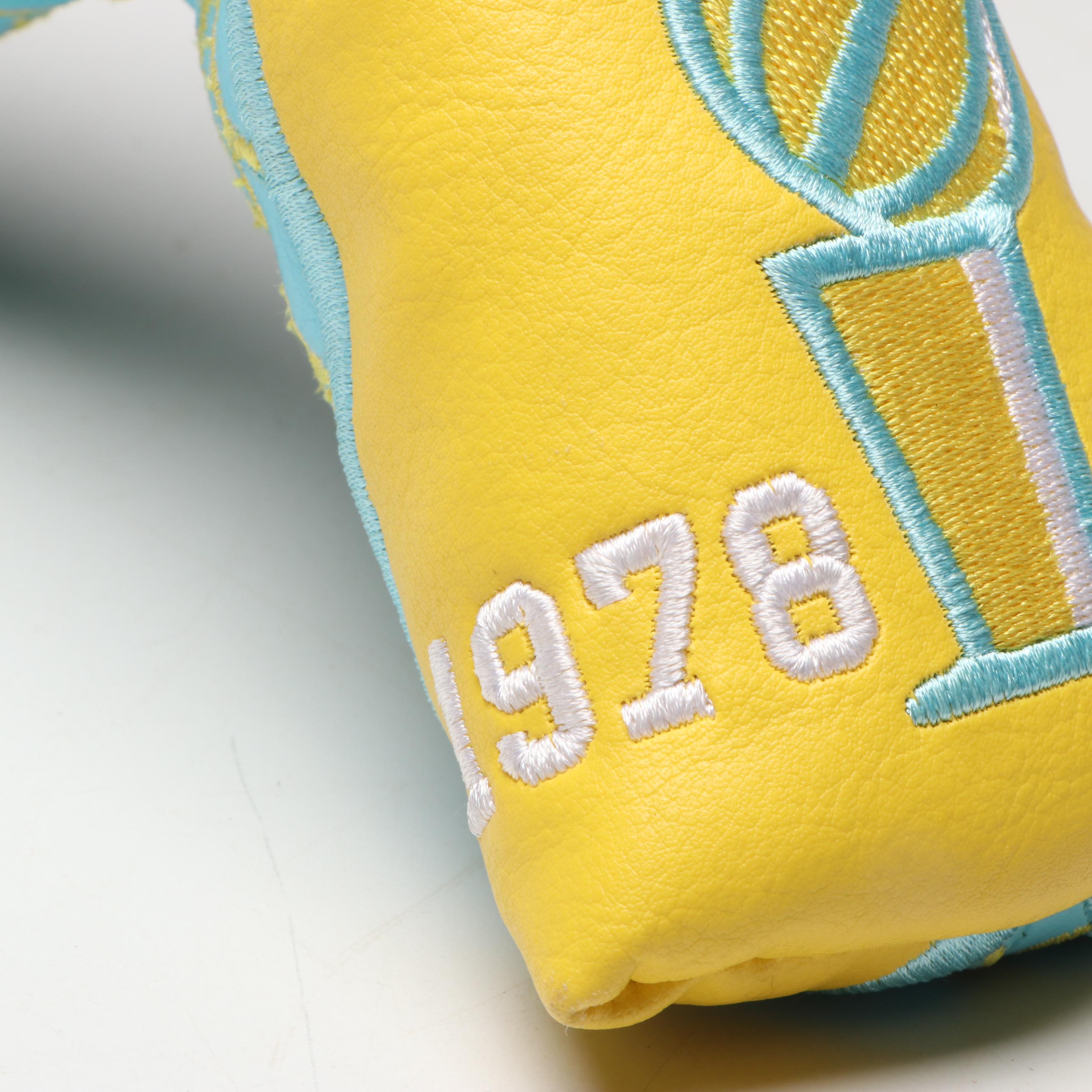 American Flatsticks Blue and Yellow Putter Head Cover