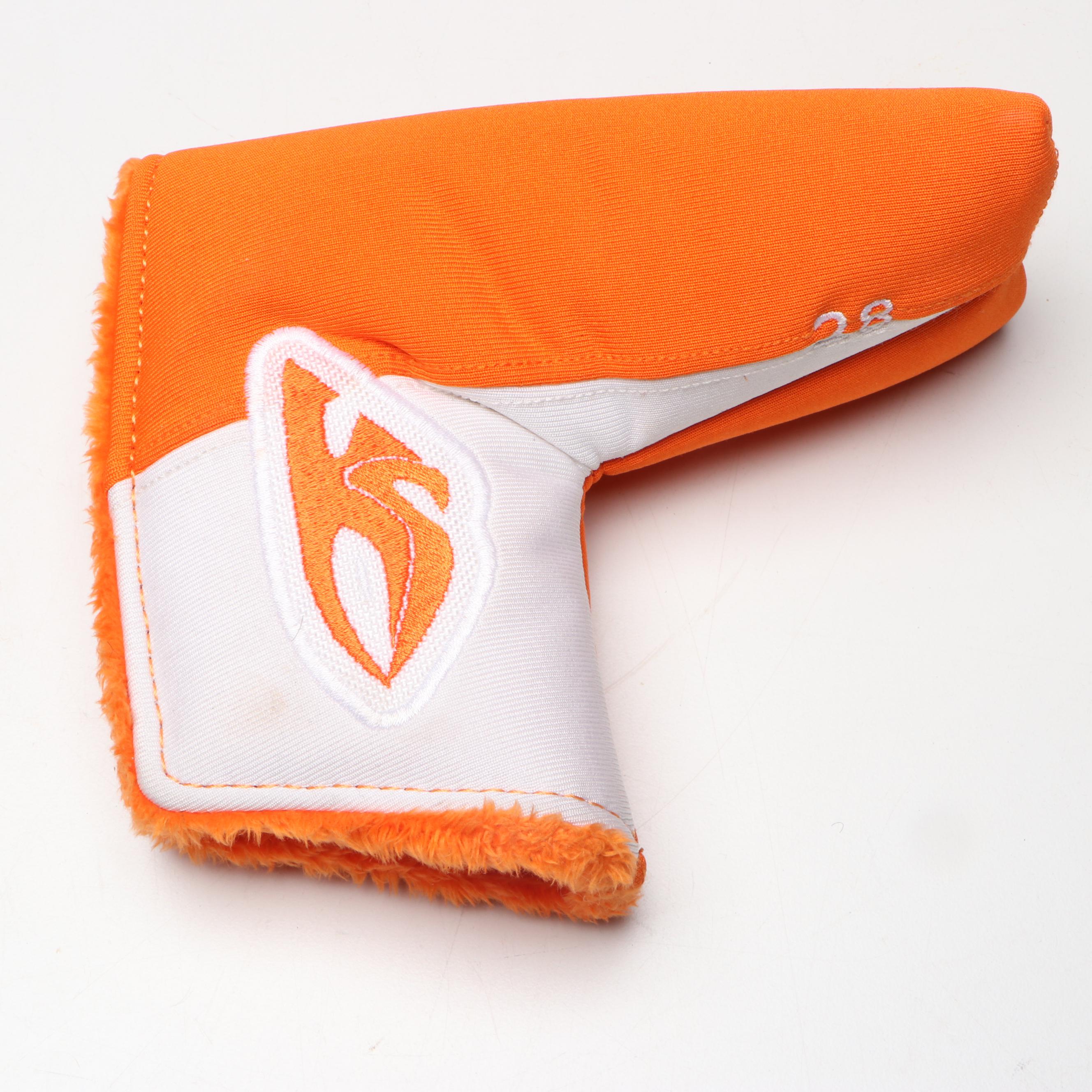 Kana Studio Orange and White Putter Head Cover