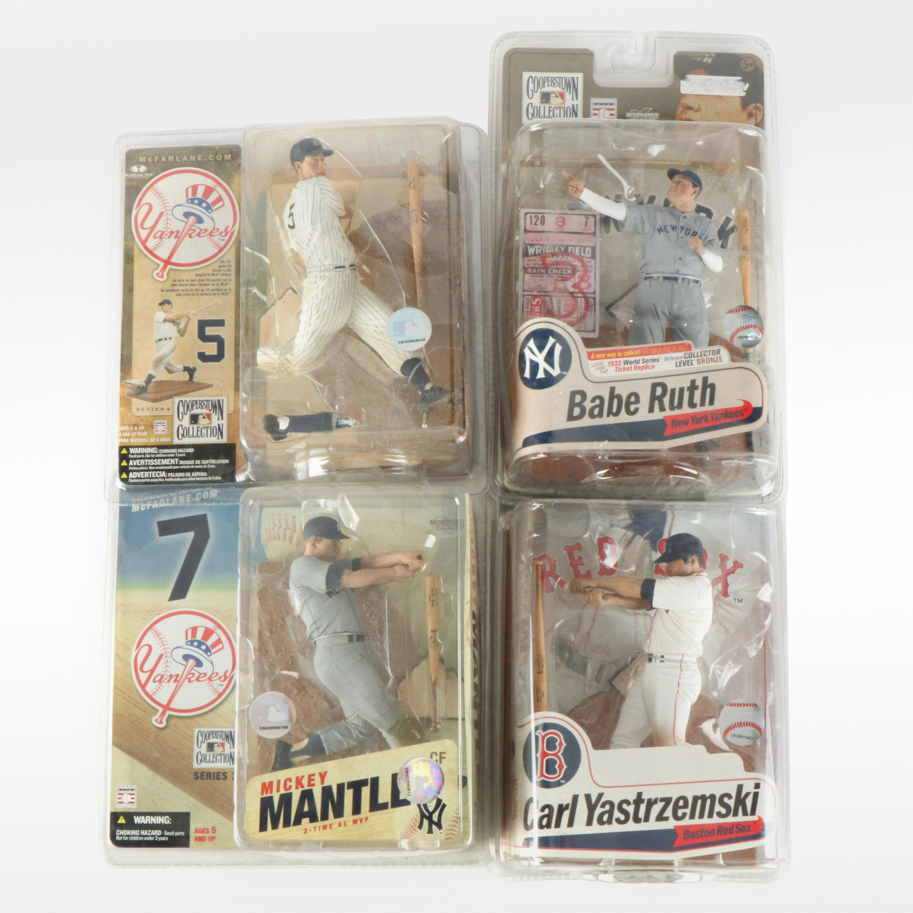 Mickey Mantle, Babe Ruth and More Coopertown Collection McFarlane Action Figures