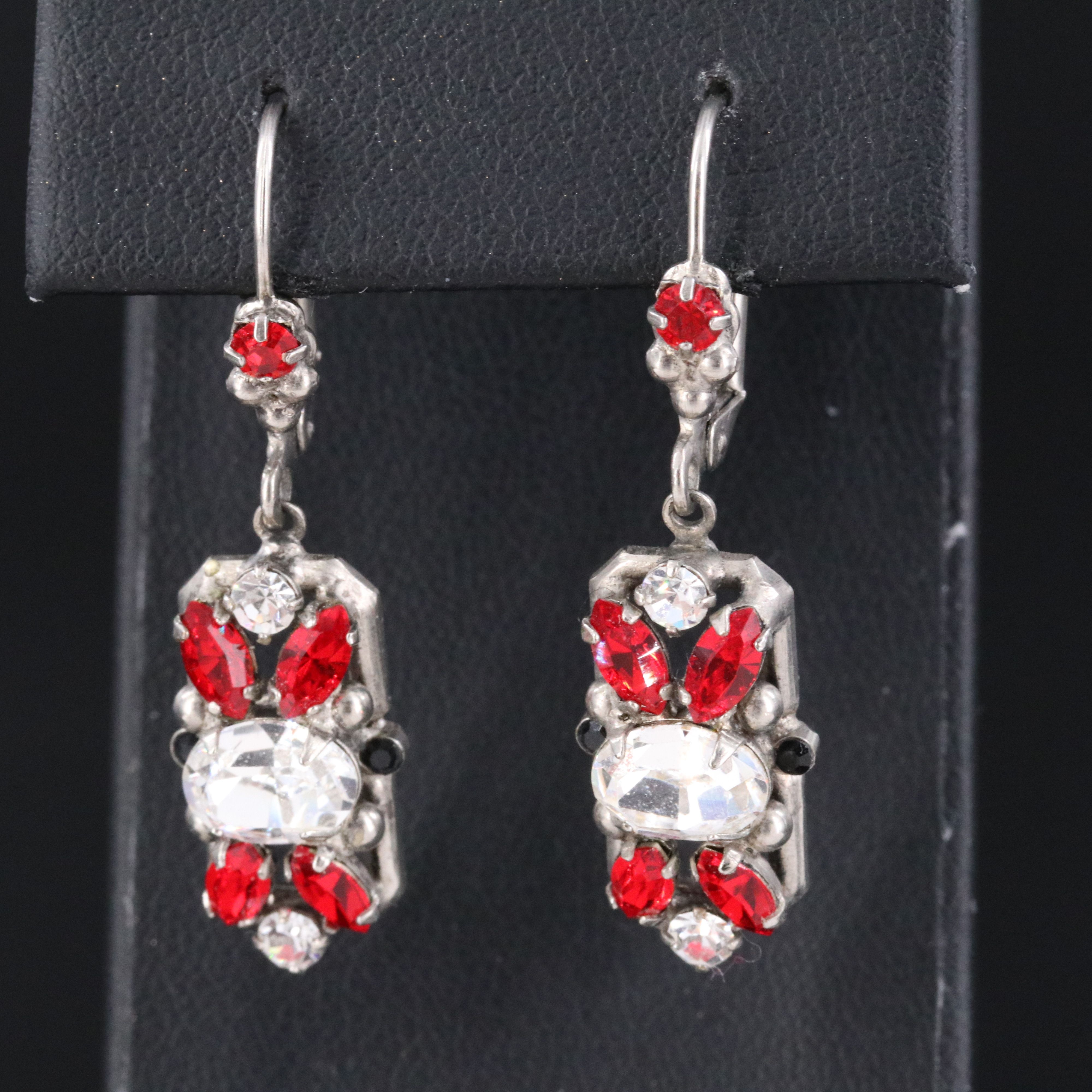 Vintage Sorrelli Rhinestone Drop Earrings
