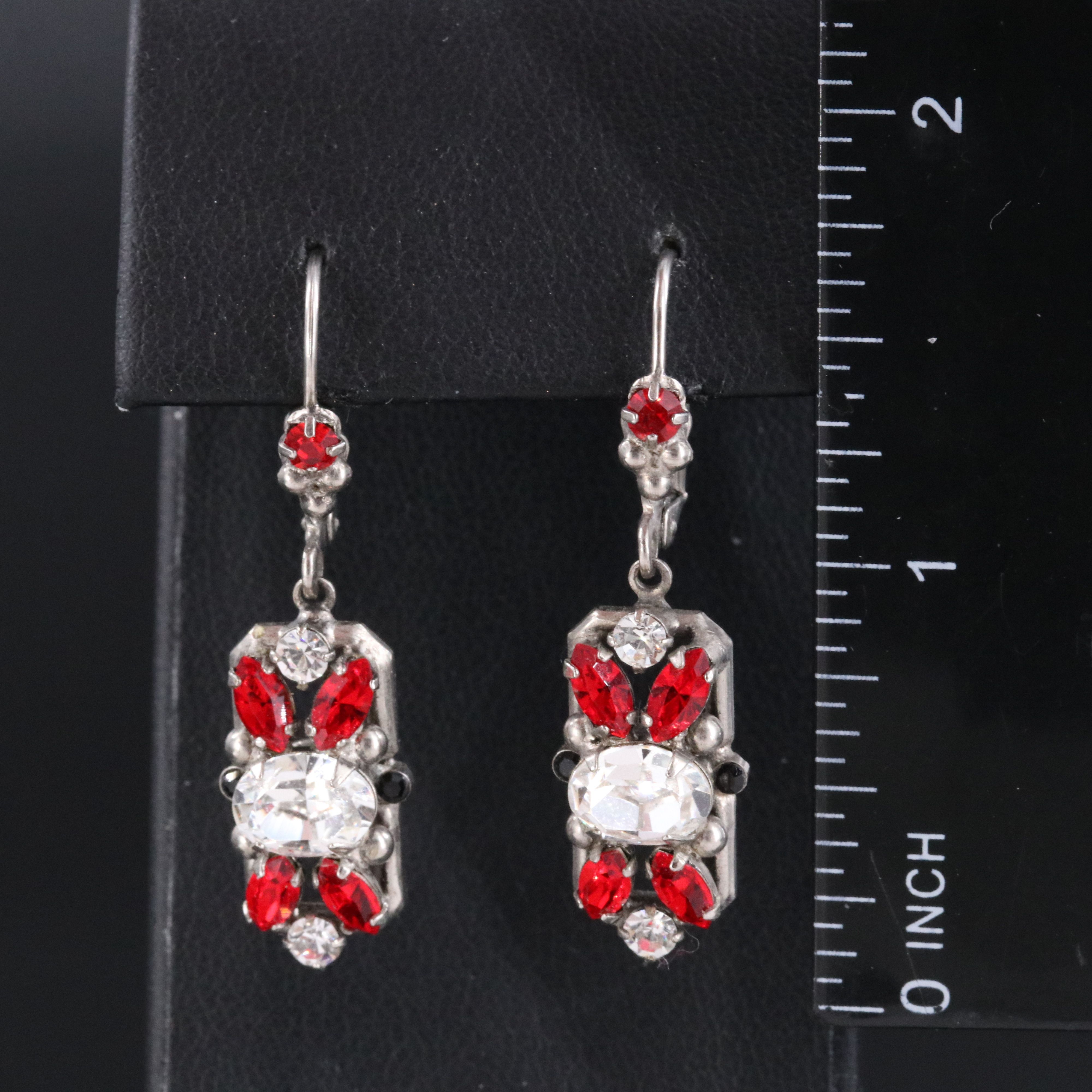 Vintage Sorrelli Rhinestone Drop Earrings