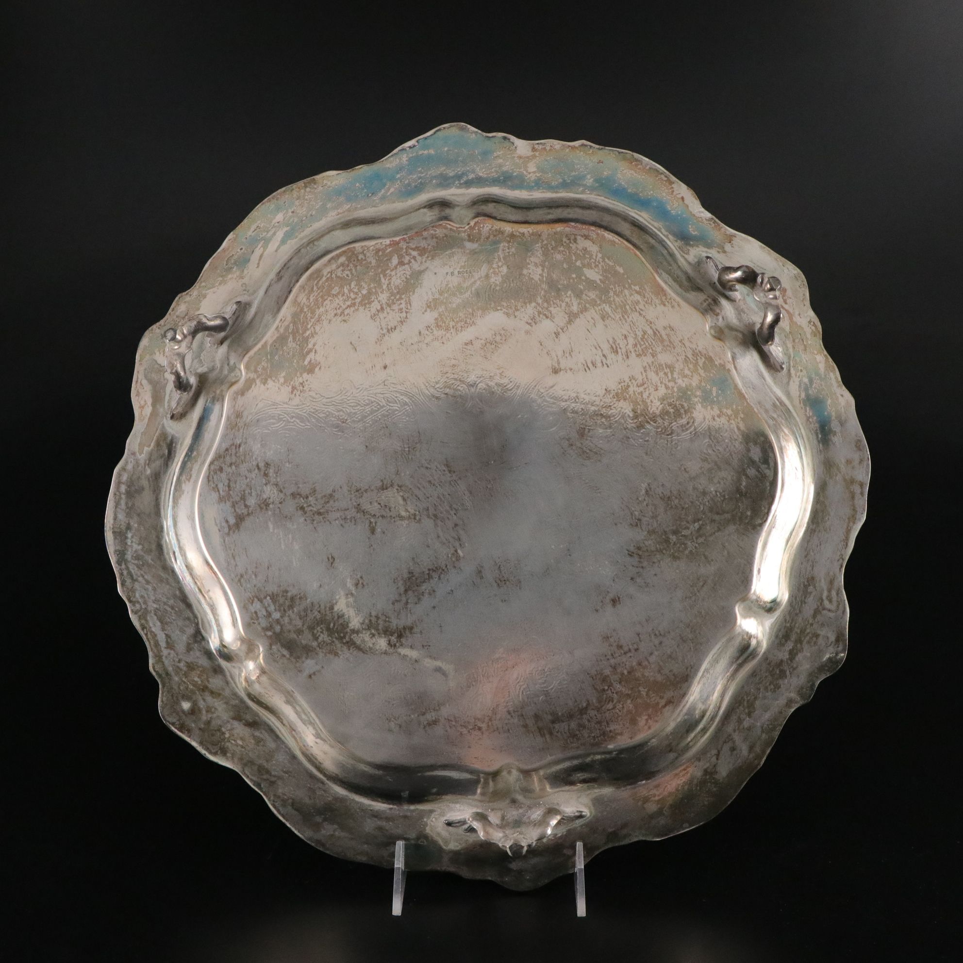 Wm. Rogers, FB. Rogers "Victorian Rose", Wallace Silver Plate Platters and More