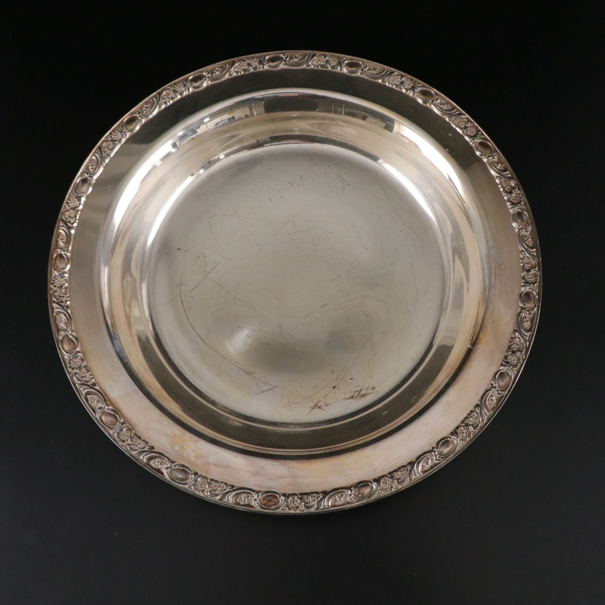 Wm. Rogers, FB. Rogers "Victorian Rose", Wallace Silver Plate Platters and More