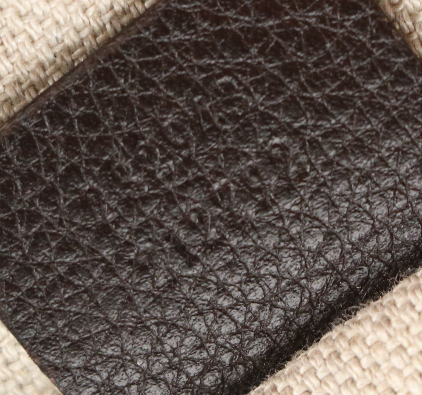 Gucci Sunset Web Stripe Tote in GG Canvas and Brown Grained Leather Trim