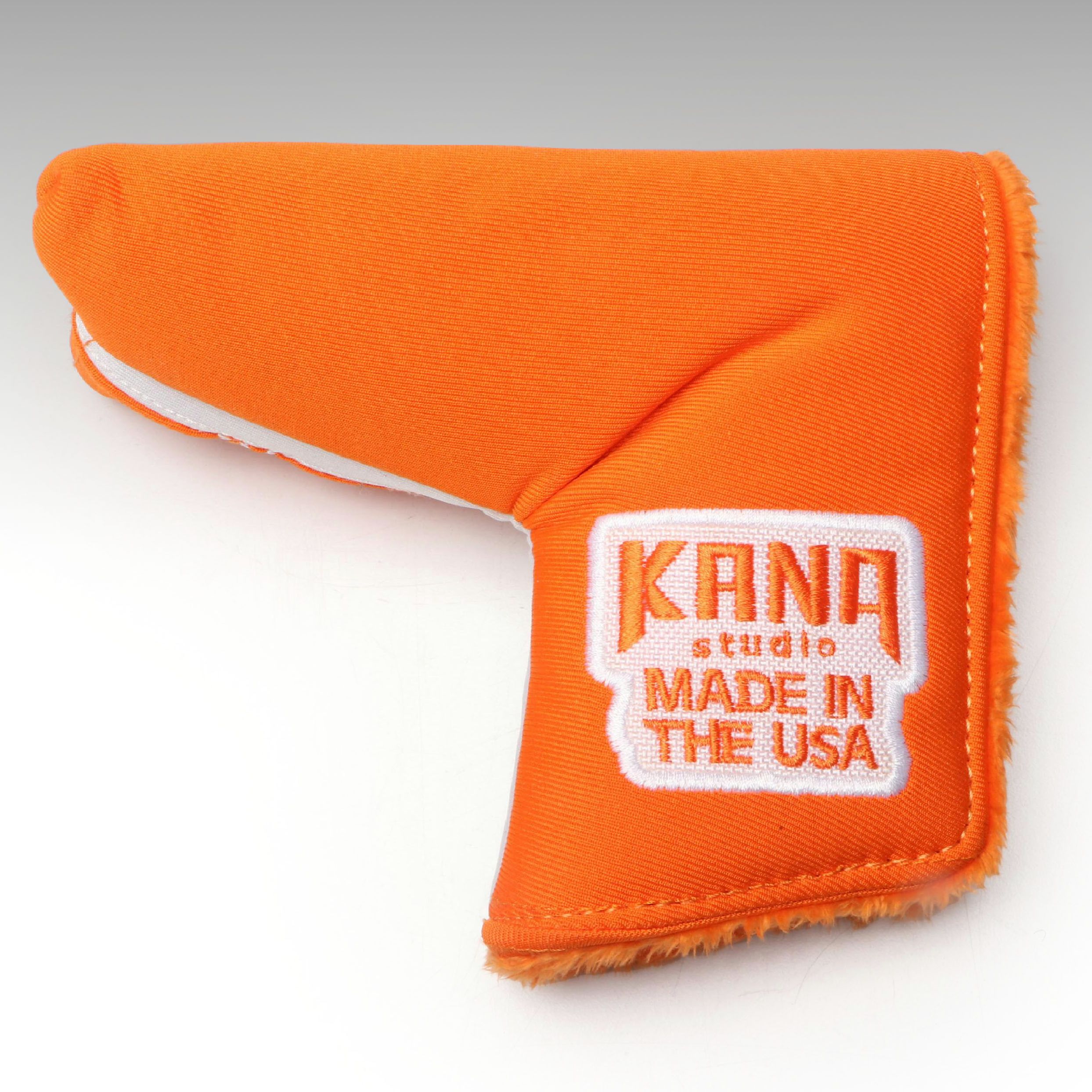 Kana Studio Orange and White Putter Head Cover