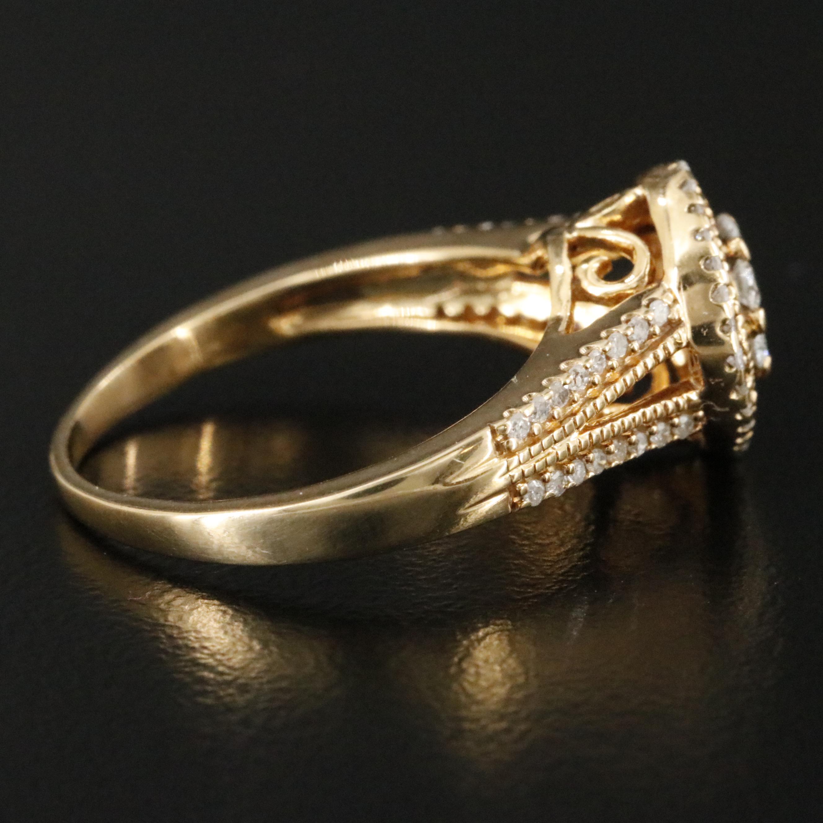 10K 0.58 CTW Diamond Ring