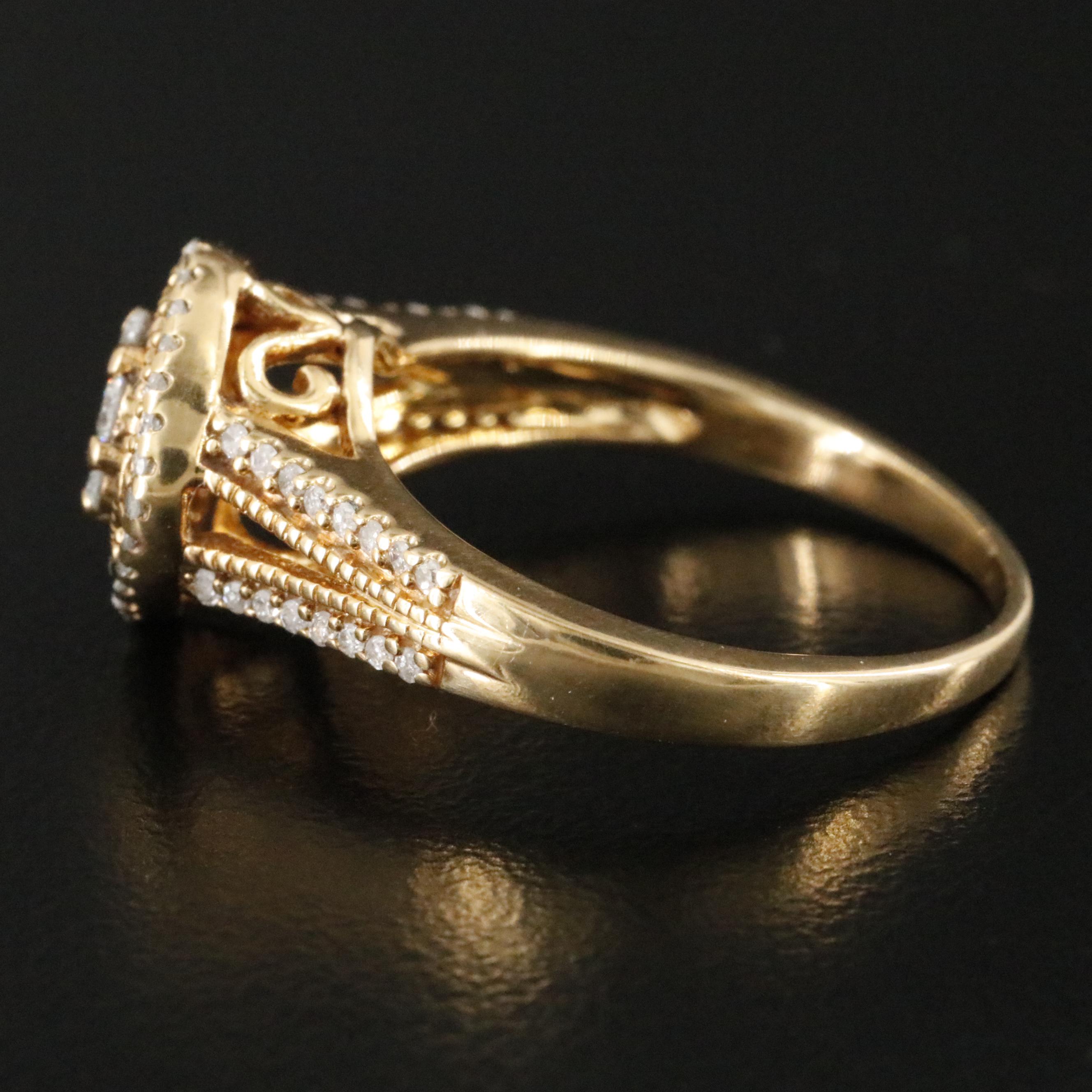 10K 0.58 CTW Diamond Ring