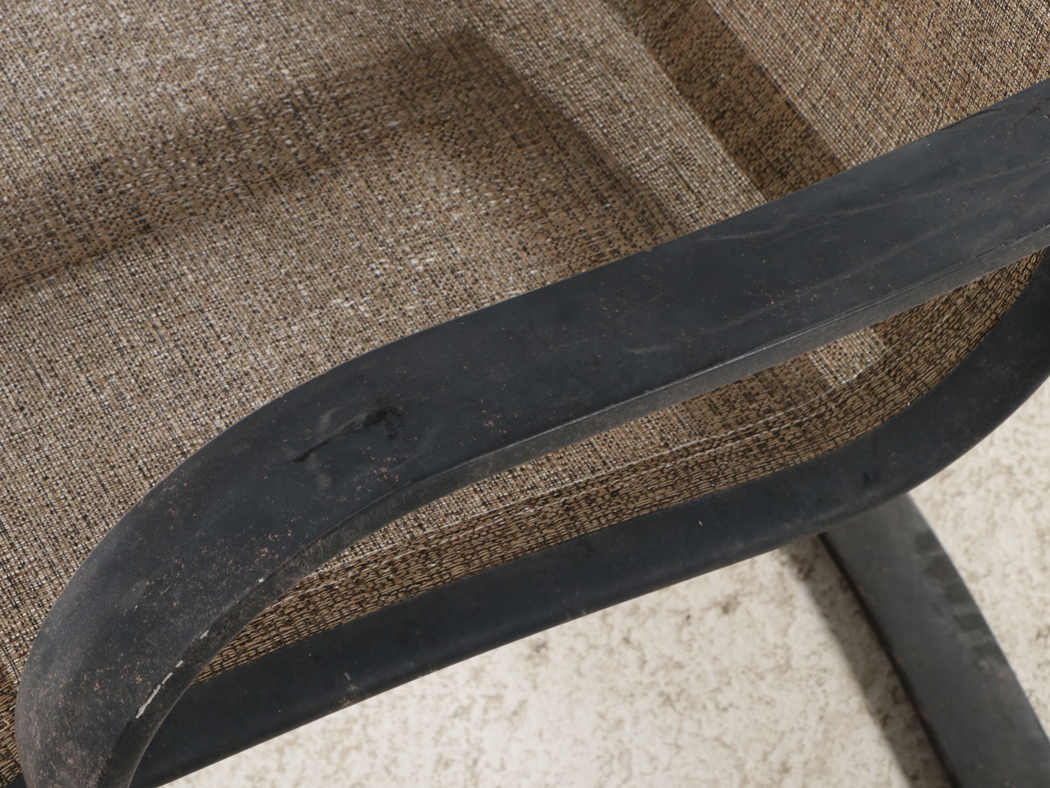 Contemporary Seven-Piece Metal Framed Patio Dining Set