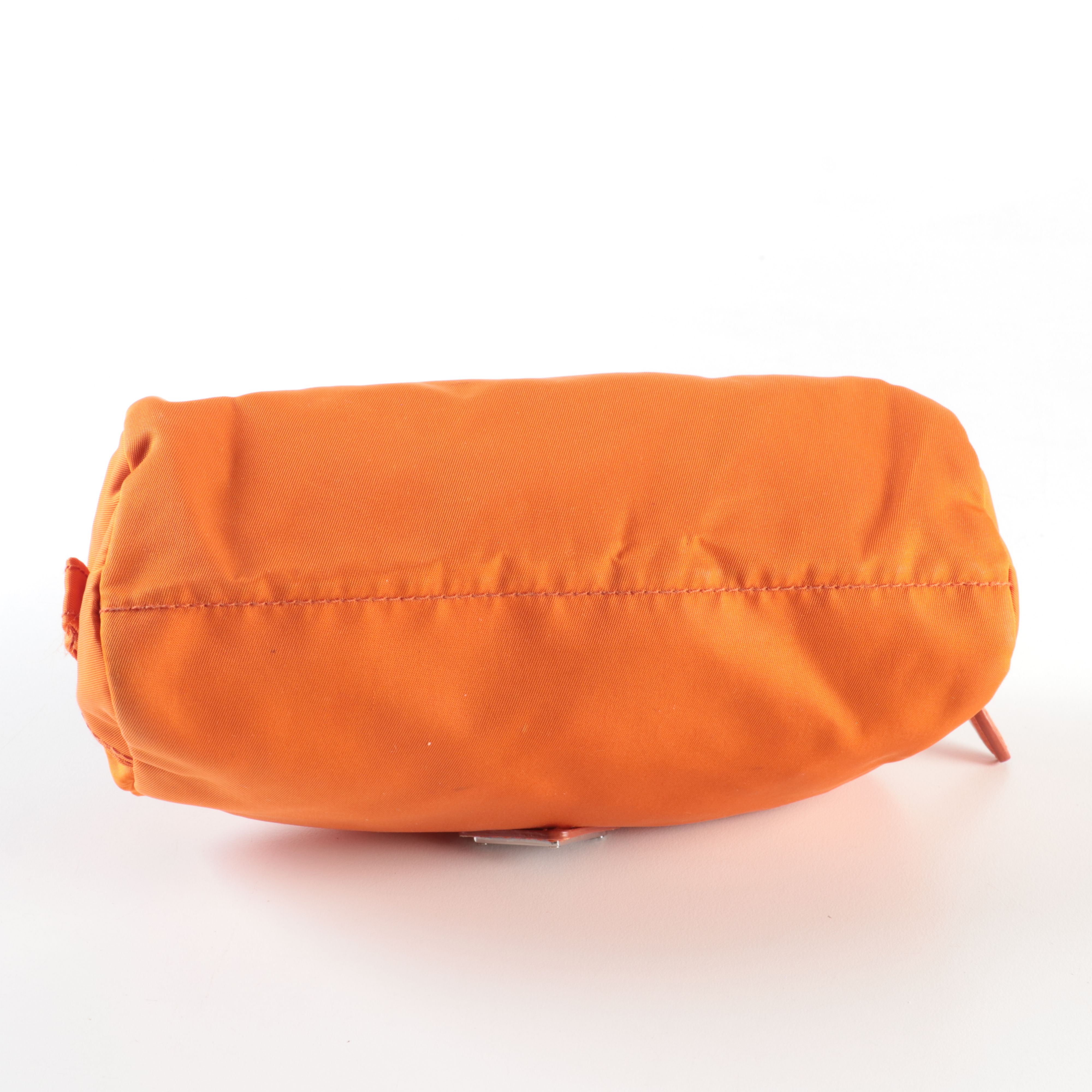 Prada Cosmetic Pouch in Orange Nylon