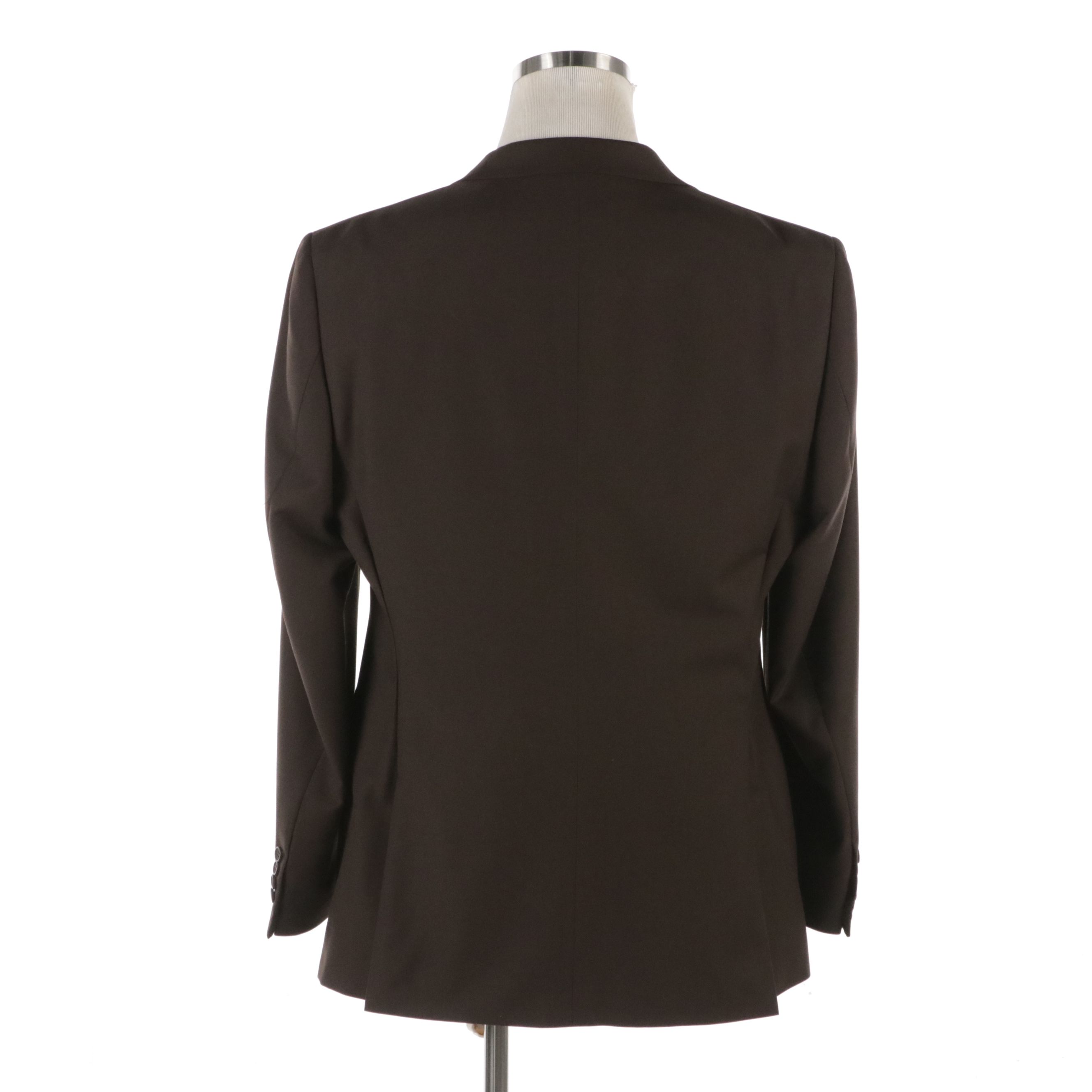 Men's Renoir Brown Polyester Blend Blazer
