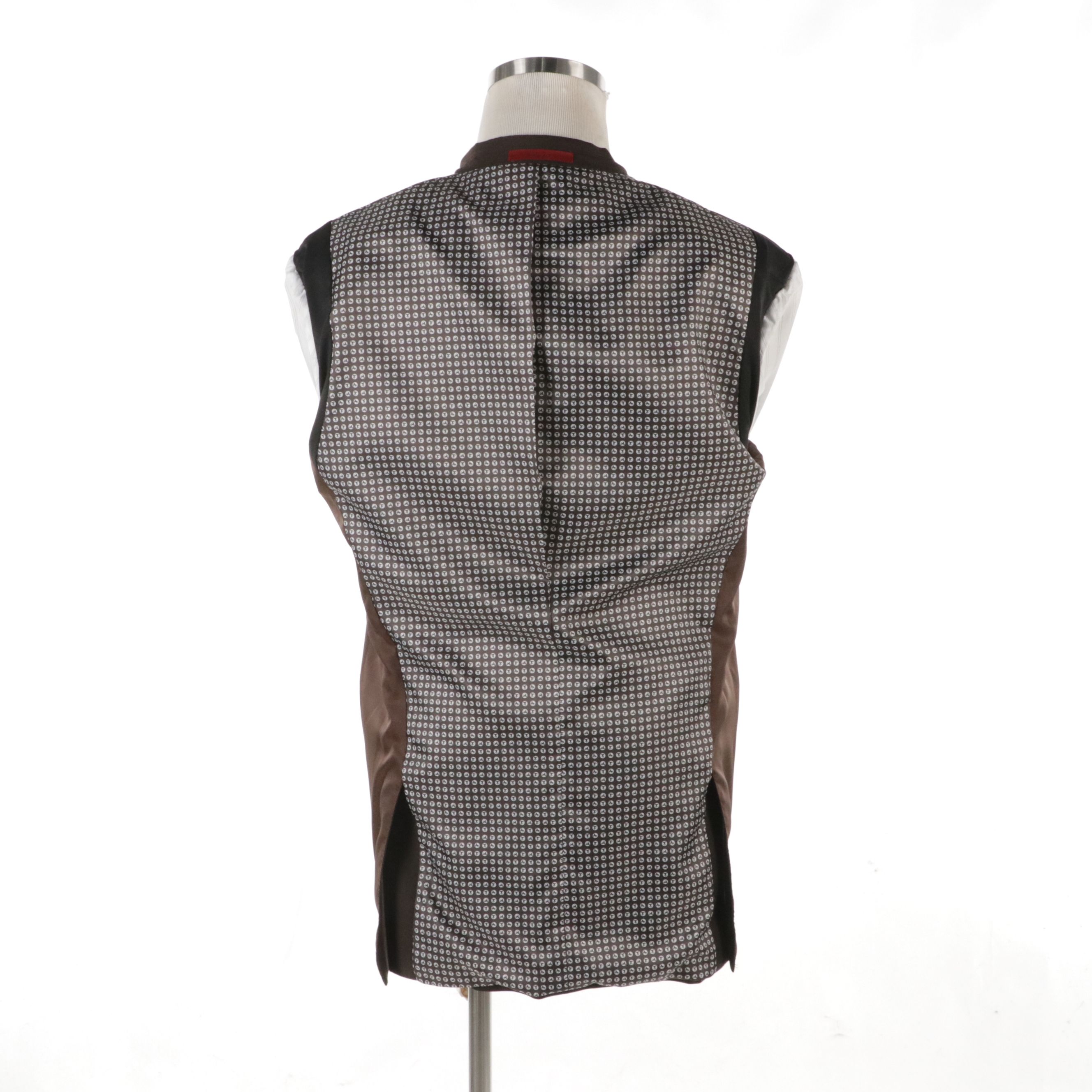 Men's Renoir Brown Polyester Blend Blazer